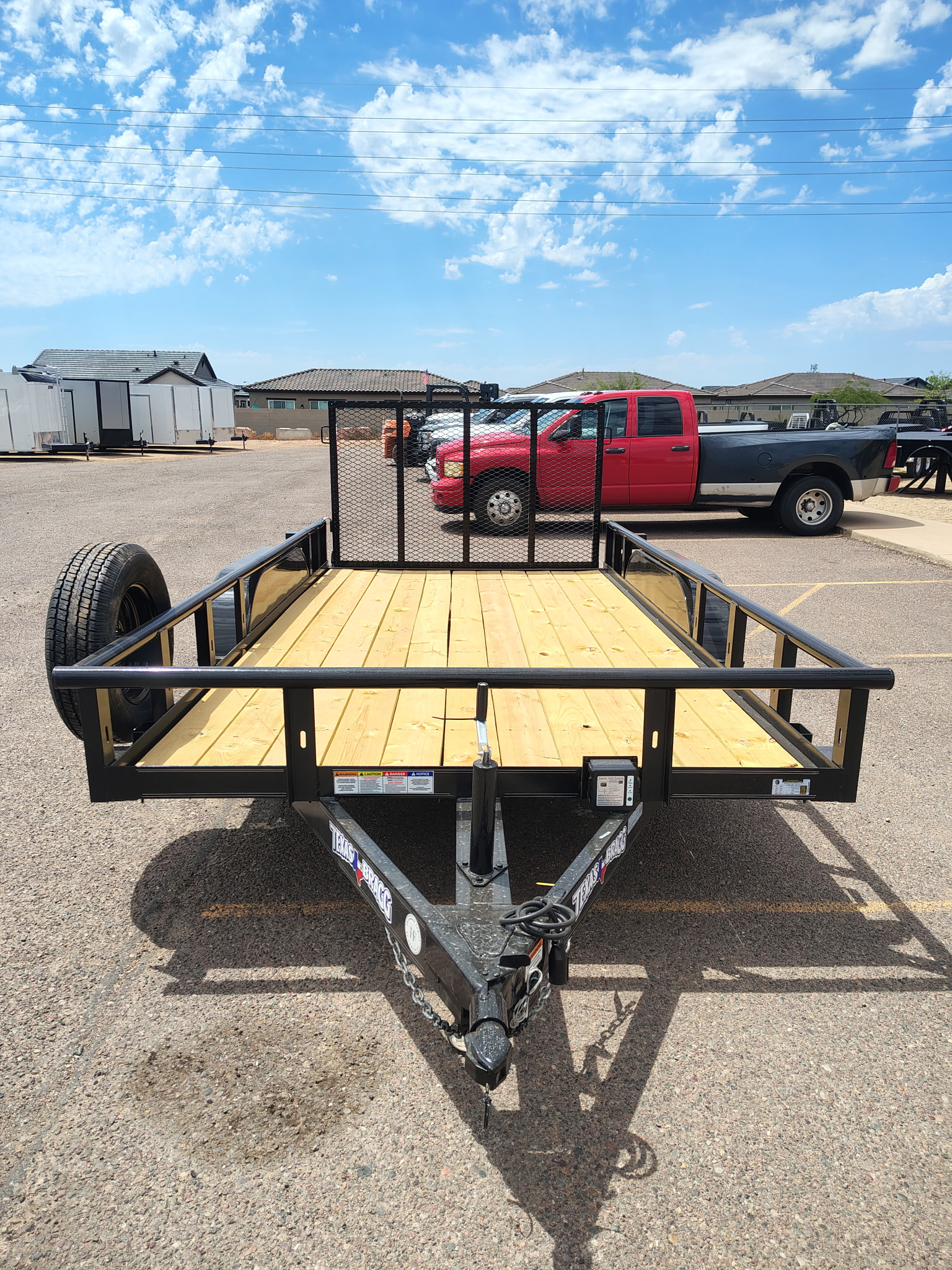 Texas Bragg 14'x83" Overwidth Pipe-Top Utility Trailer w/ 4' Ramp Gate (14POW)