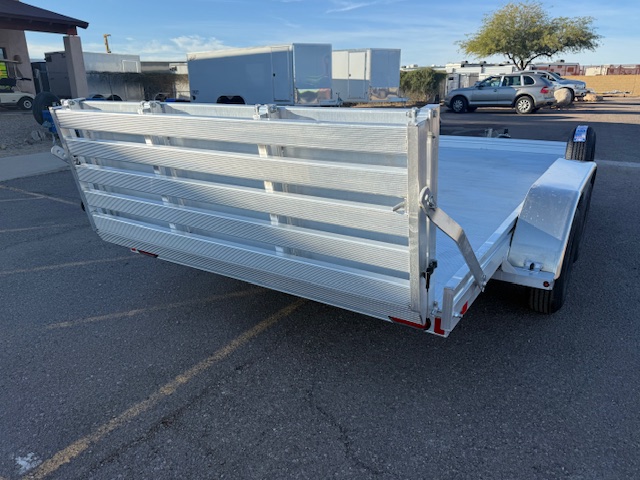 Aluma 14'x77" Aluminum Utility Trailer w/ Bi-Fold Tailgate (7814ESA)