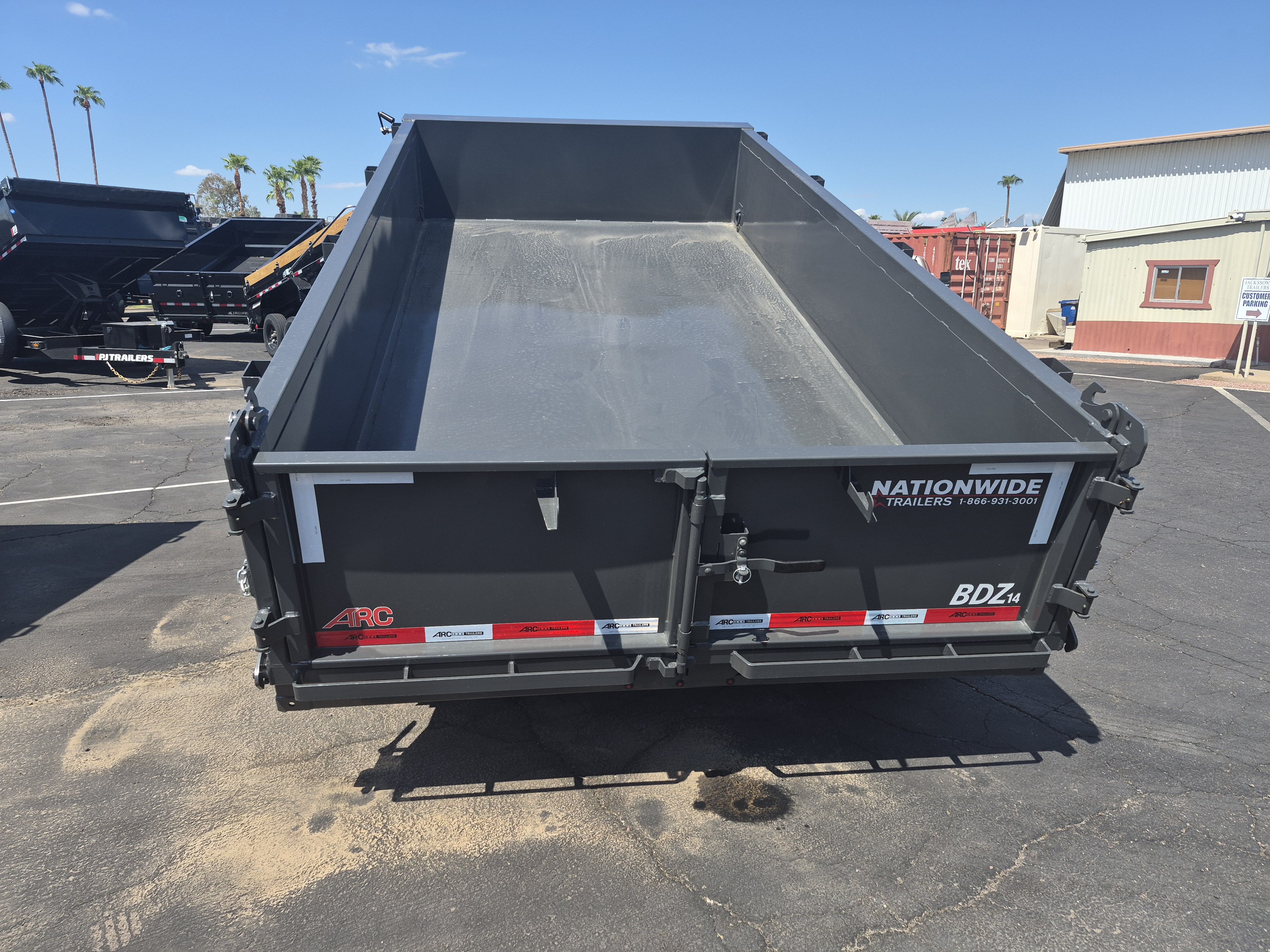 ARC Trailers 14'x83" Bumper Pull Scissor Lift Dump Trailer w/ 24" Sides (BDZ)