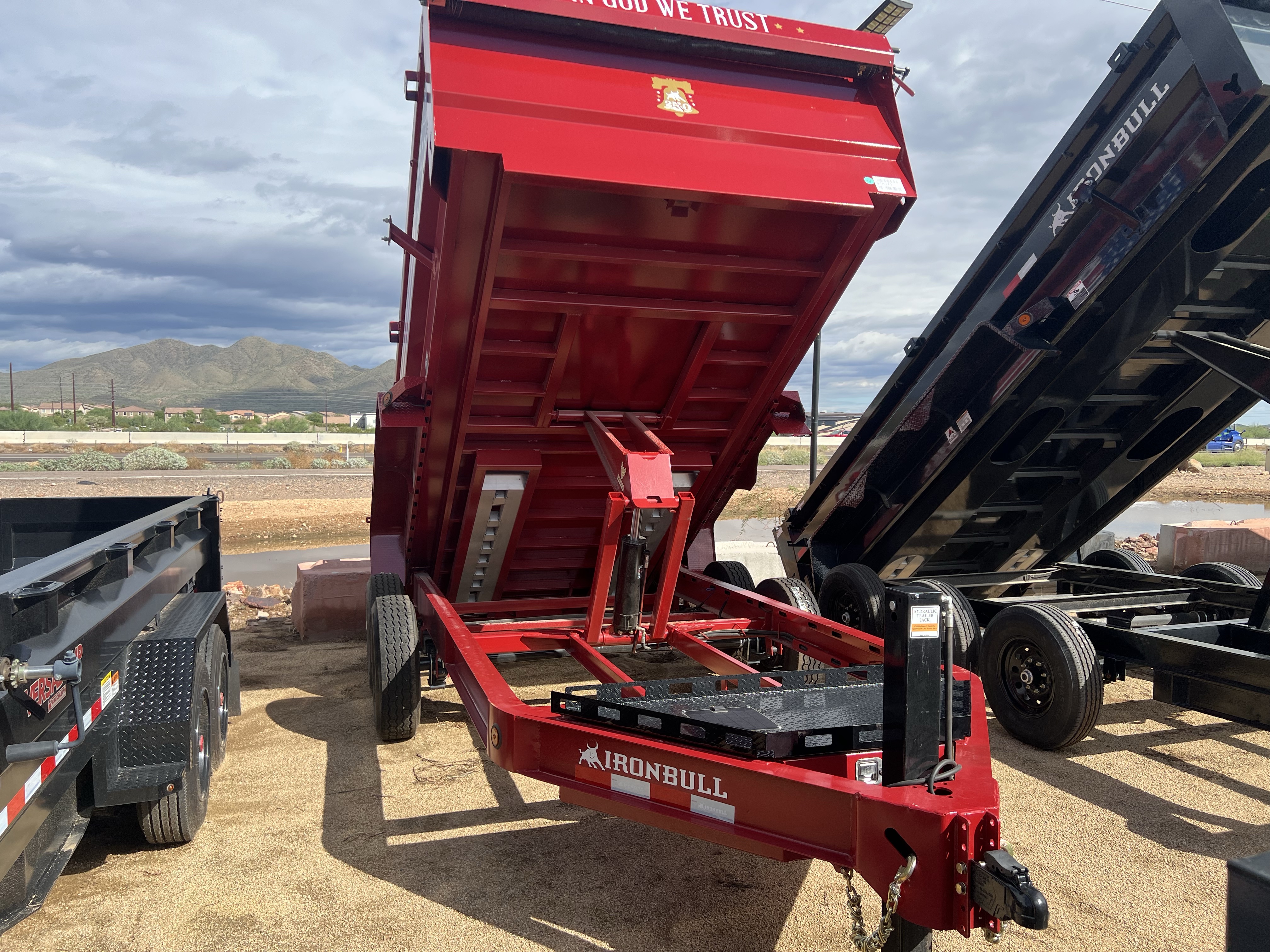 Iron Bull 14x83 IronBull Tandem Axle Dump, 14K GVWR, 36" Sides, 14 Ply Tires *America 250 Edition*