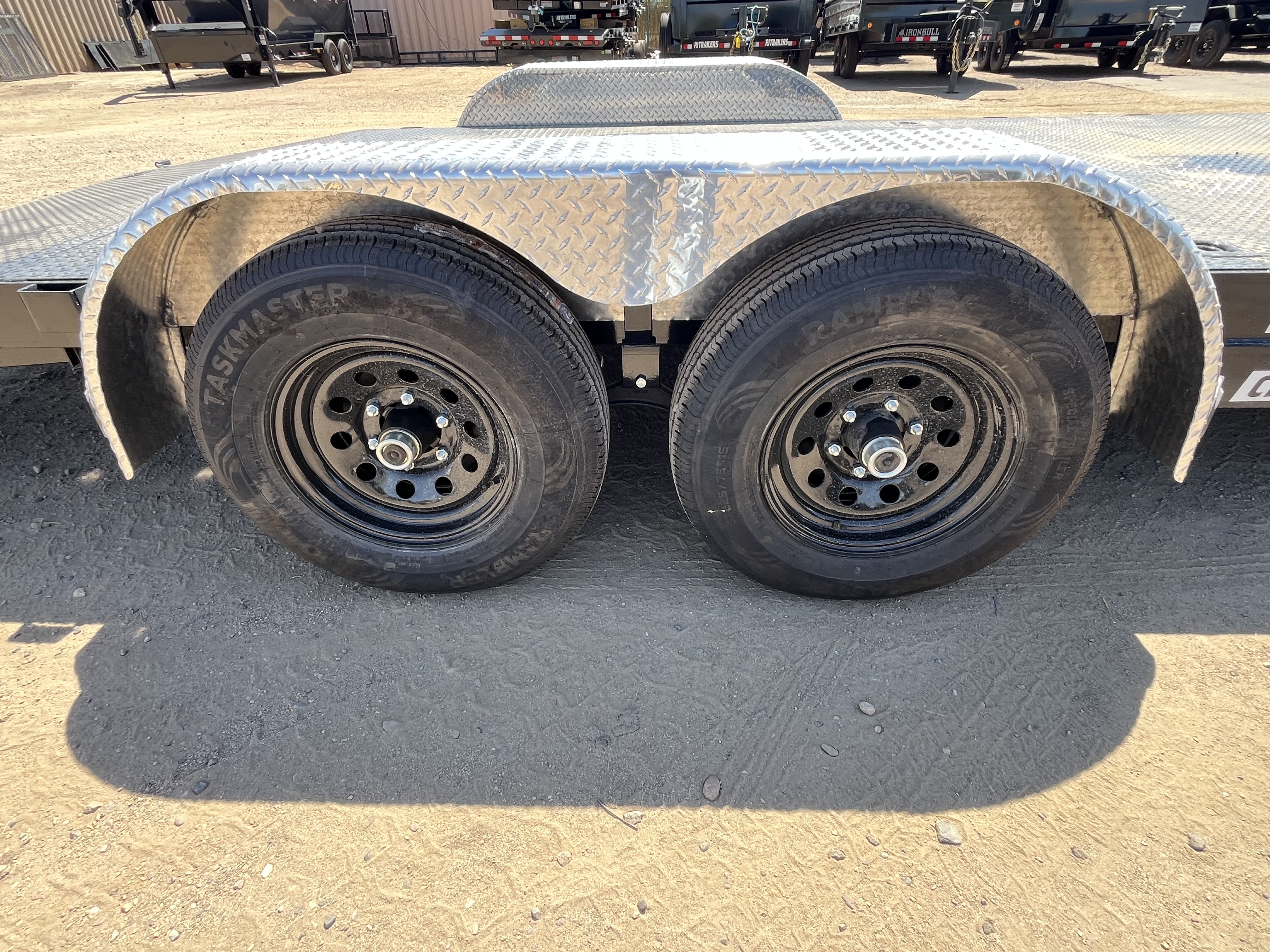 PJ Trailers 20x83 Tandem Axle, 10K GVWR, Steel Deck Car Hauler, Slide-In Ramps