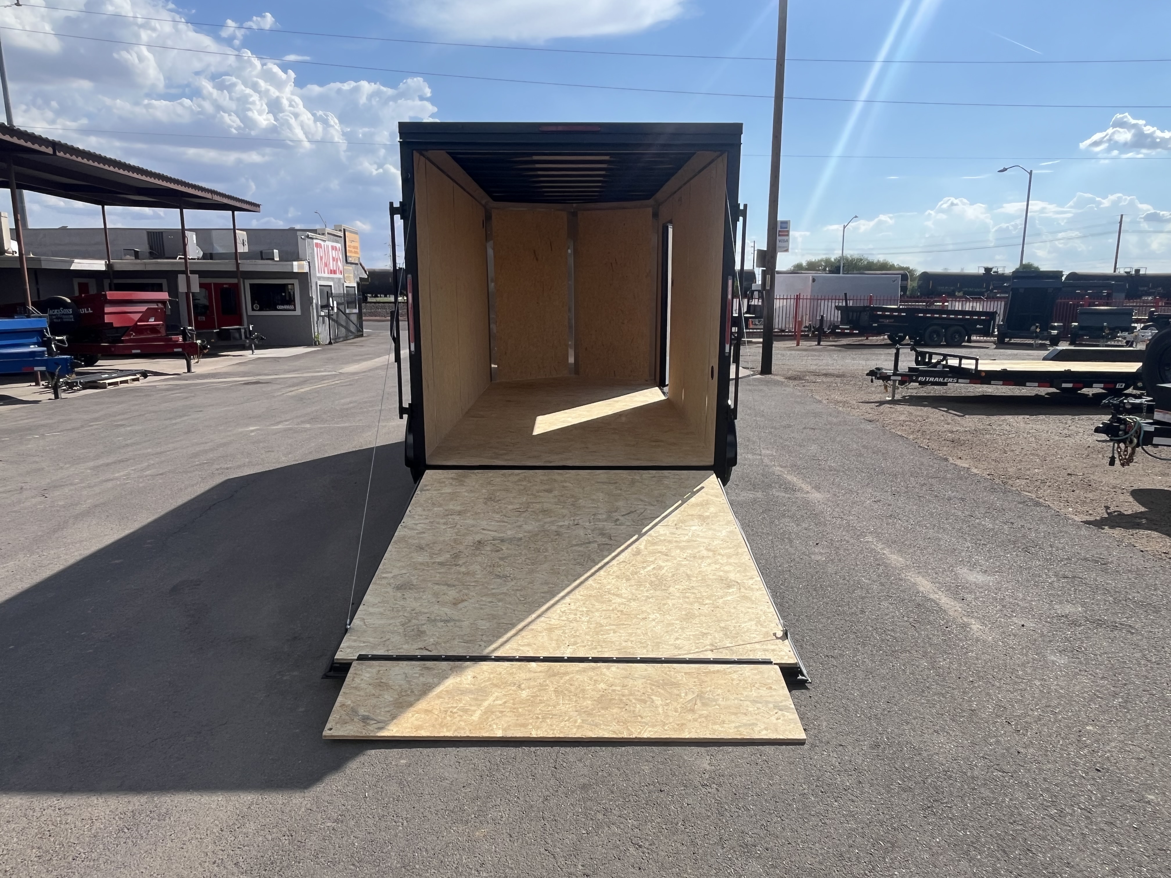 Compass 7'x14' Enclosed Cargo Trailer w/ Rear Ramp Door