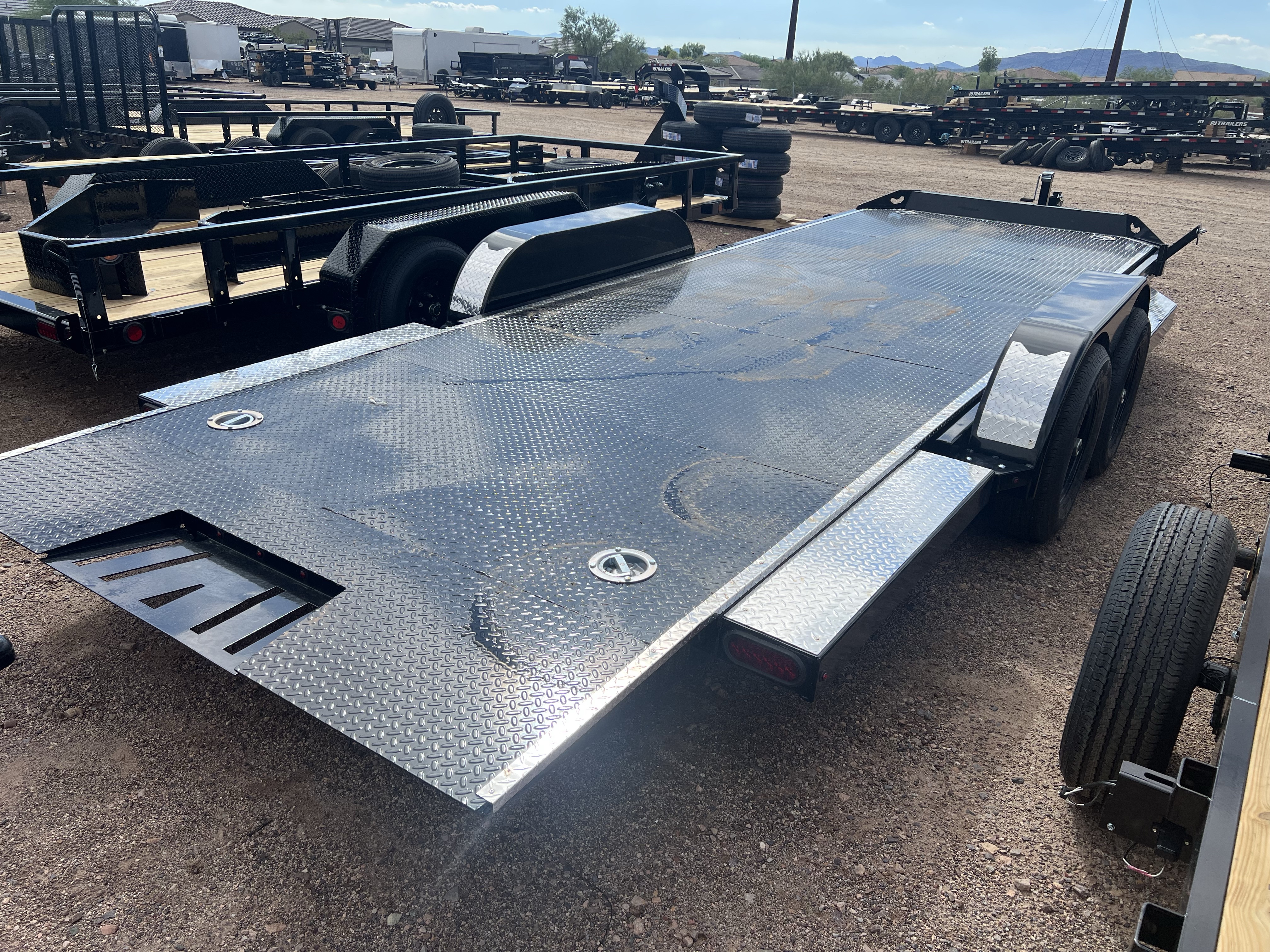 Norstar 20x83 IronBull Tandem Axle Car Hauler Tilt, 10K GVWR, Aluminum Deck