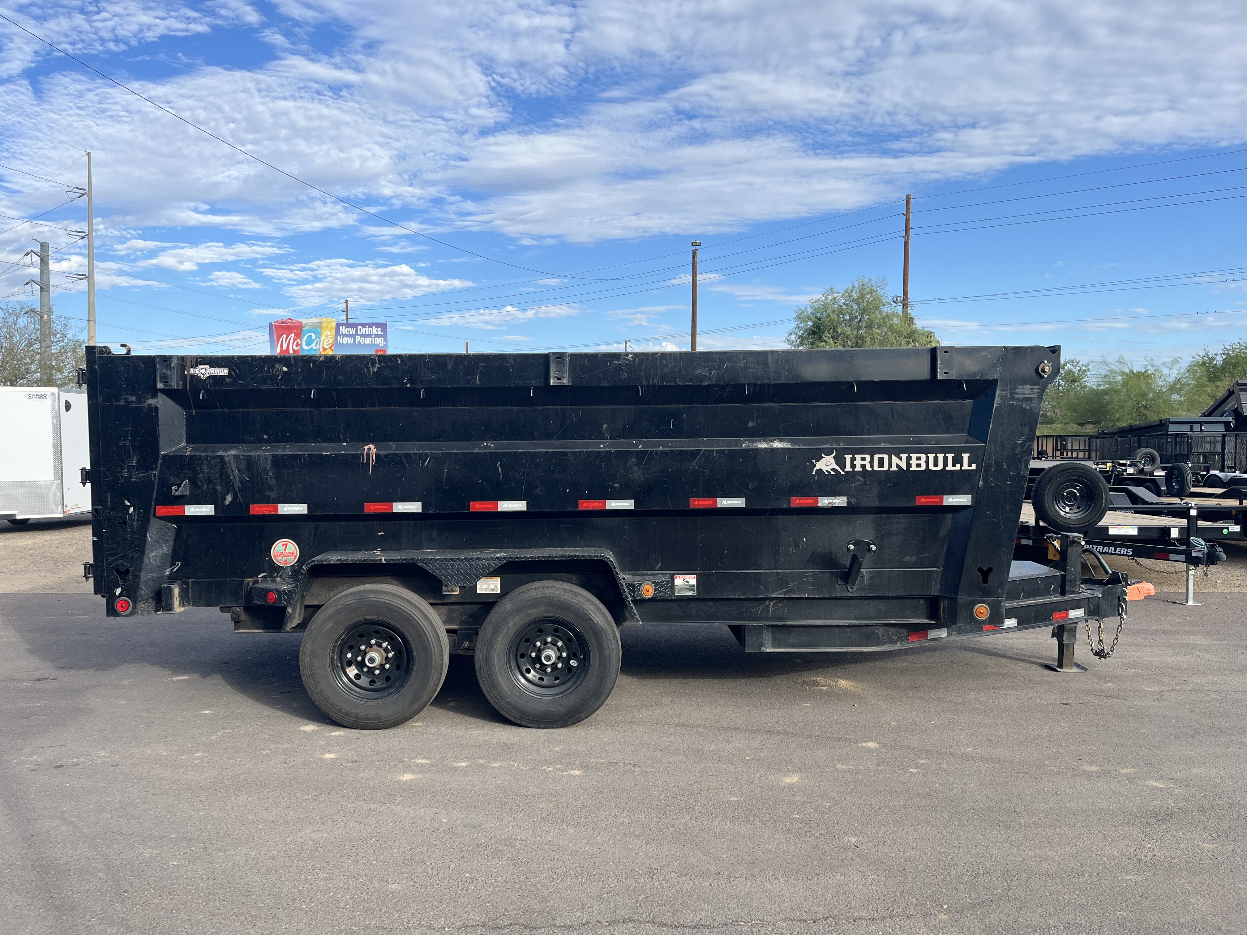 Iron Bull DTB 16x83 DUMP TRAILER 4' SIDE