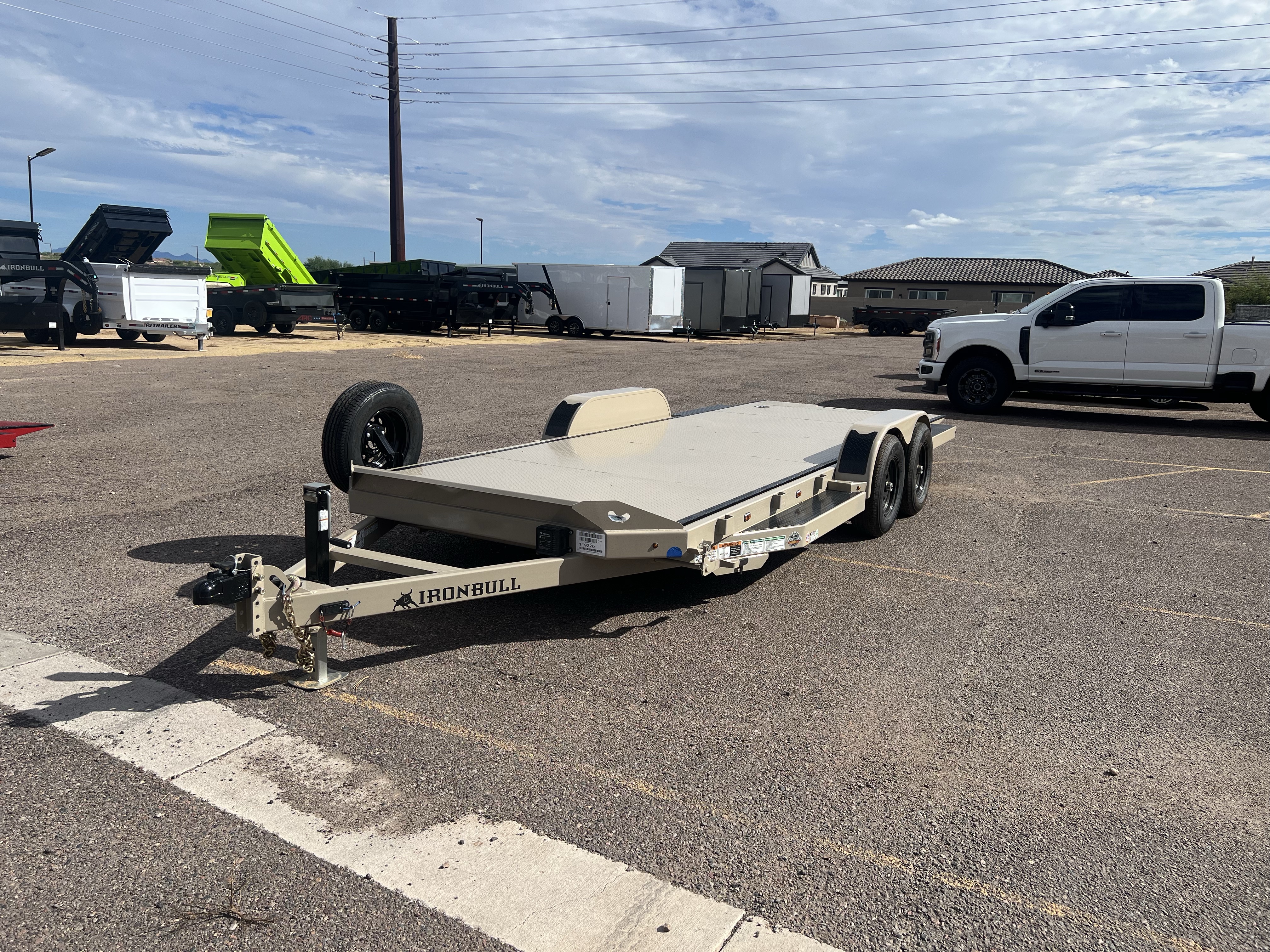 Norstar 20x83 IronBull Tandem Axle Car Hauler Tilt, 10K GVWR, Steel Deck