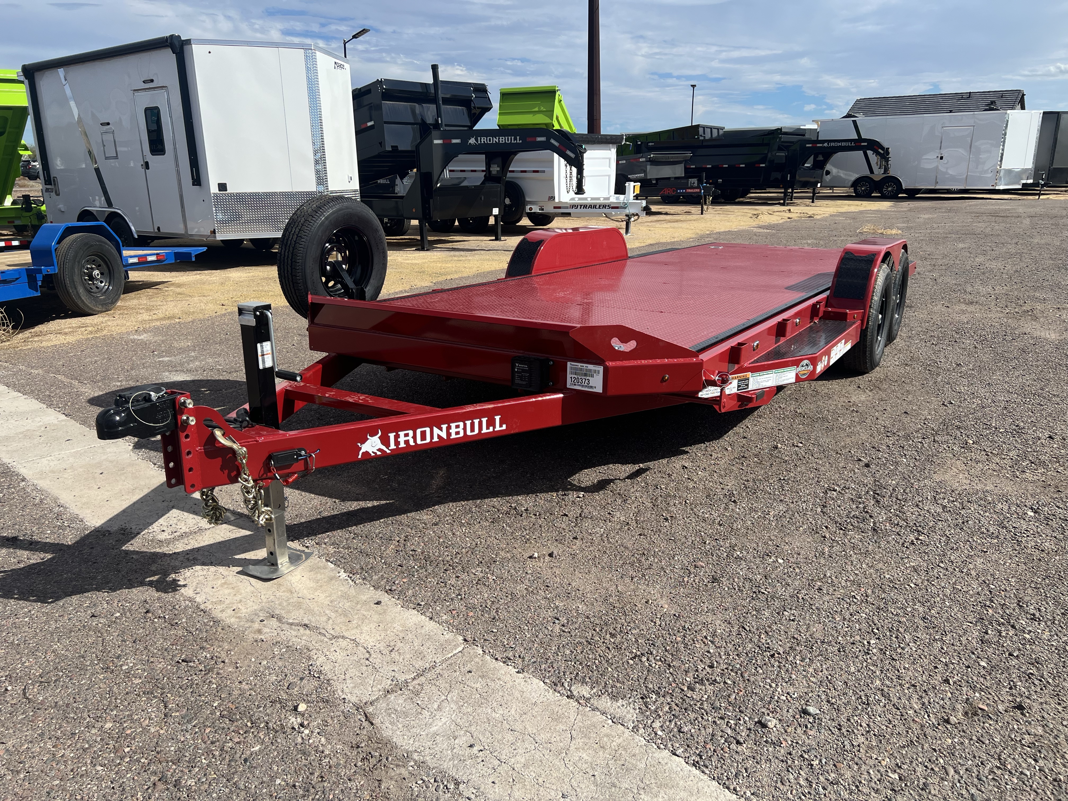 Norstar 20x83 IronBull Tandem Axle Car Hauler Tilt, 10K GVWR, Steel Deck