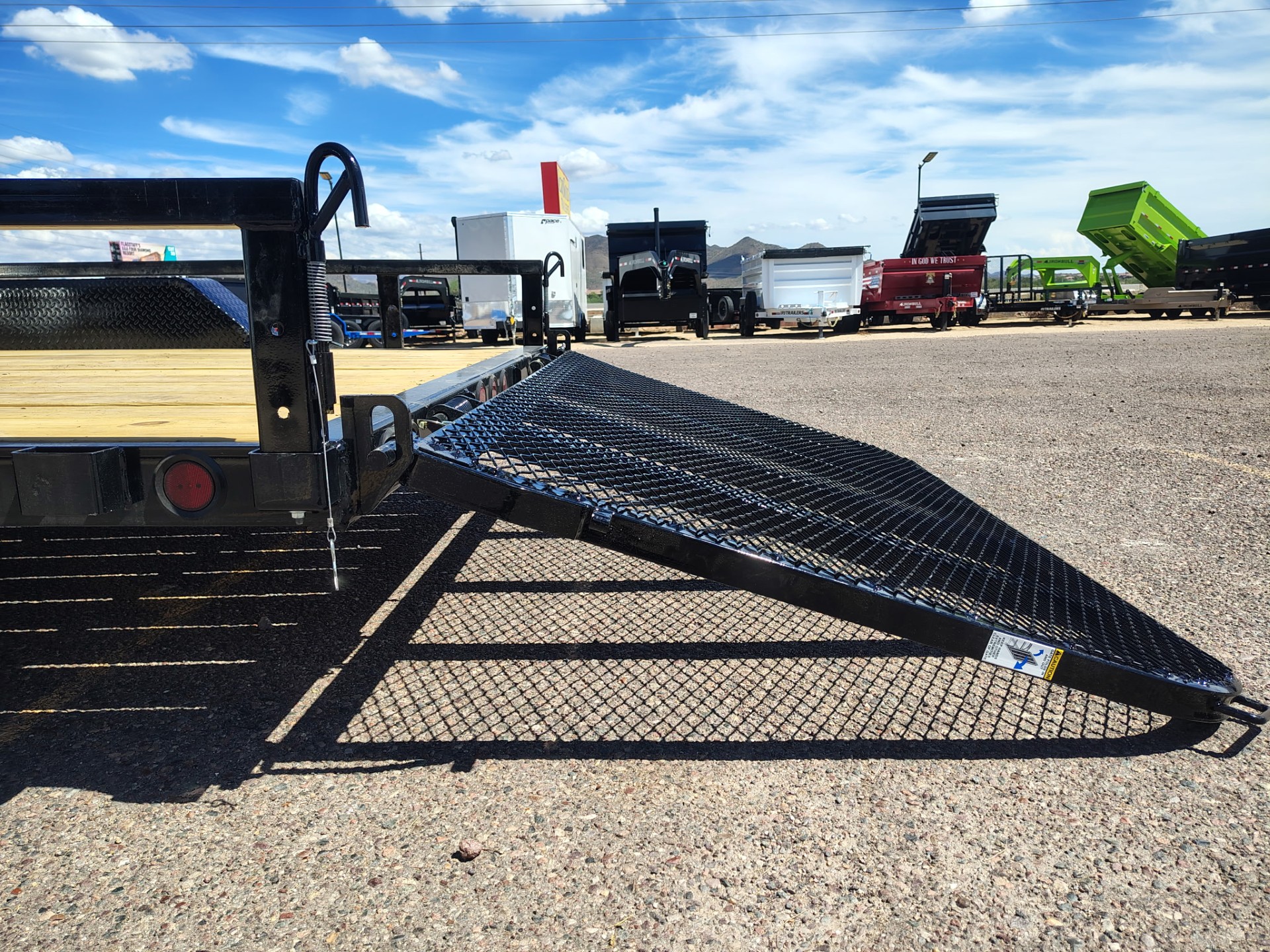 PJ Trailers 16x83 Tandem Axle, 7K GVWR, Channel Utility w/ Square Tube Siderails