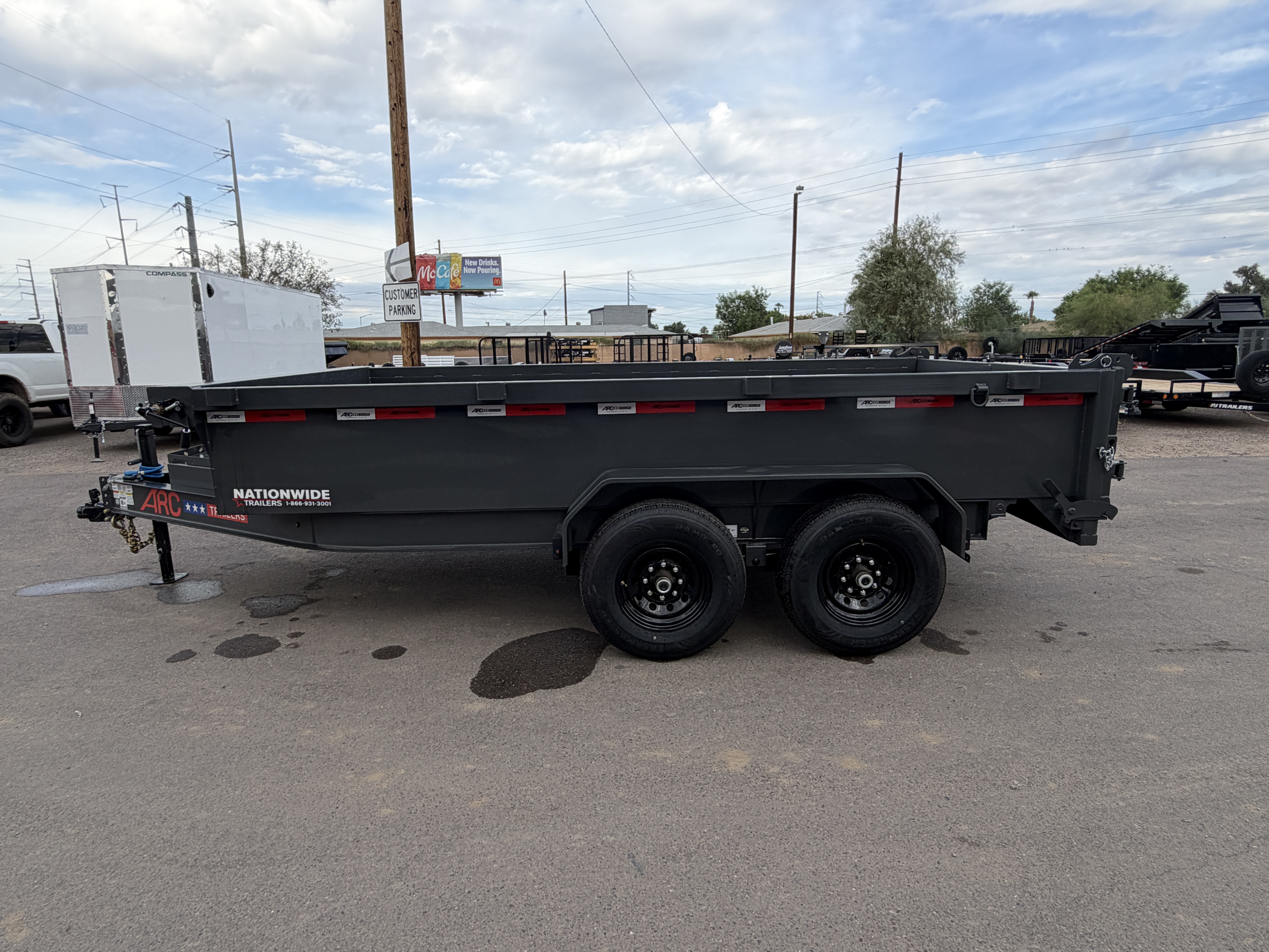 ARC Trailers 14'x83" Bumper Pull Scissor Lift Dump Trailer (BDZ)