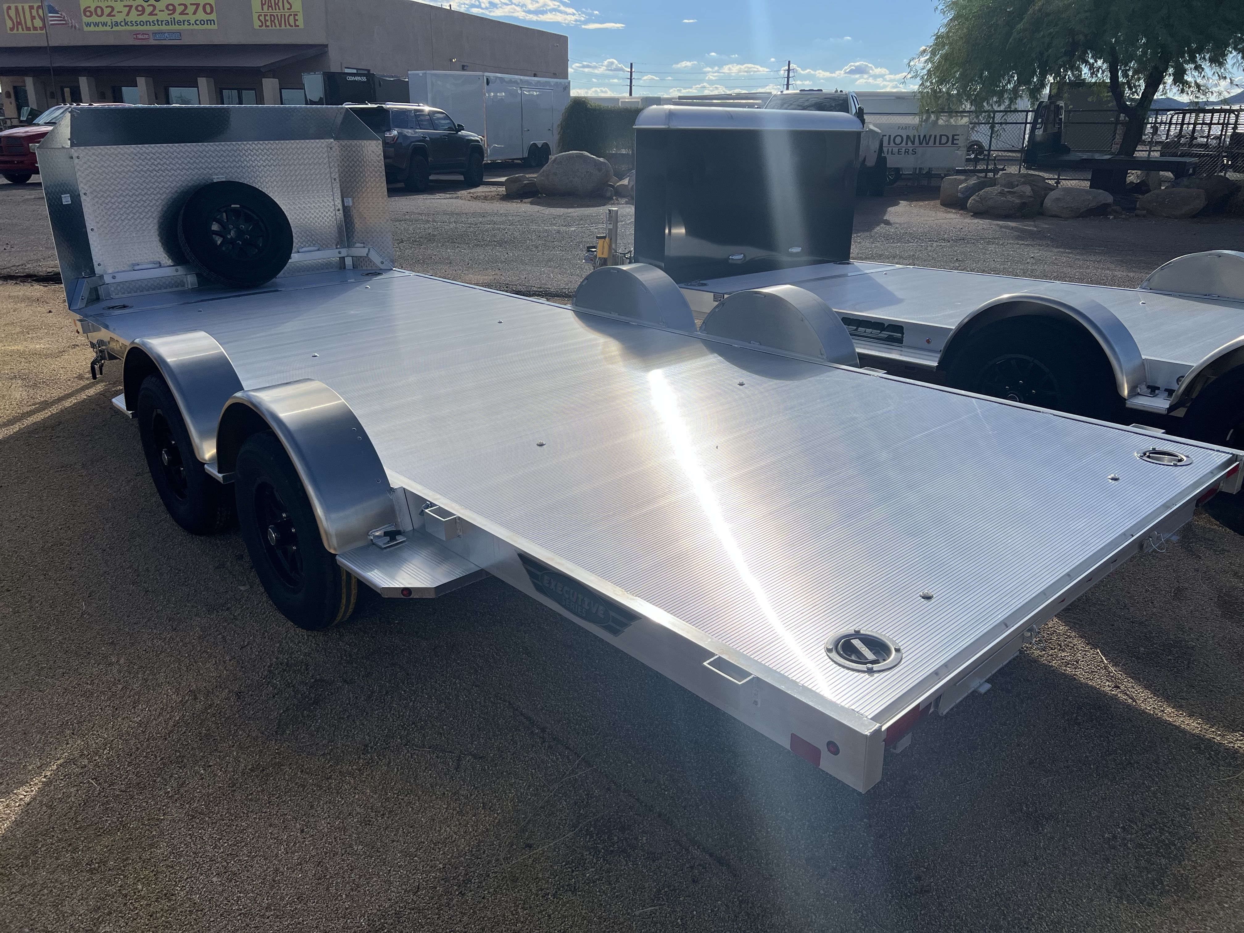 Aluma 16'x82" Aluminum 8216LP TILT Trailer w/ Ramps (8216LP-TILT)