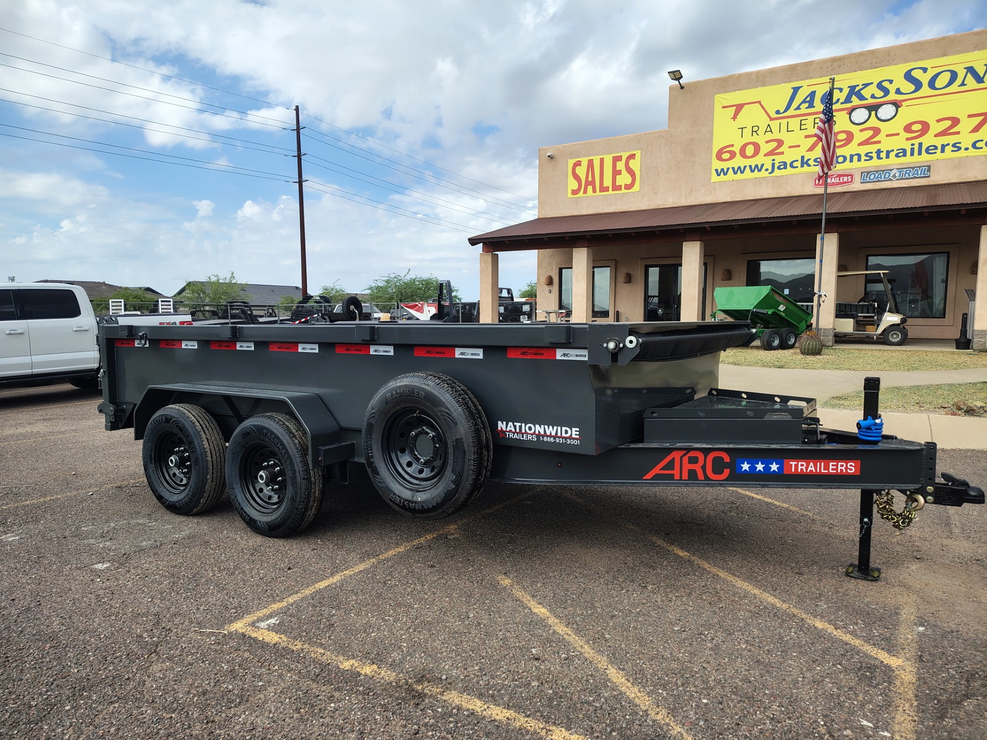 ARC Trailers 14'x83" Bumper Pull Scissor Lift Dump Trailer w/ 24" Sides (BDZ)