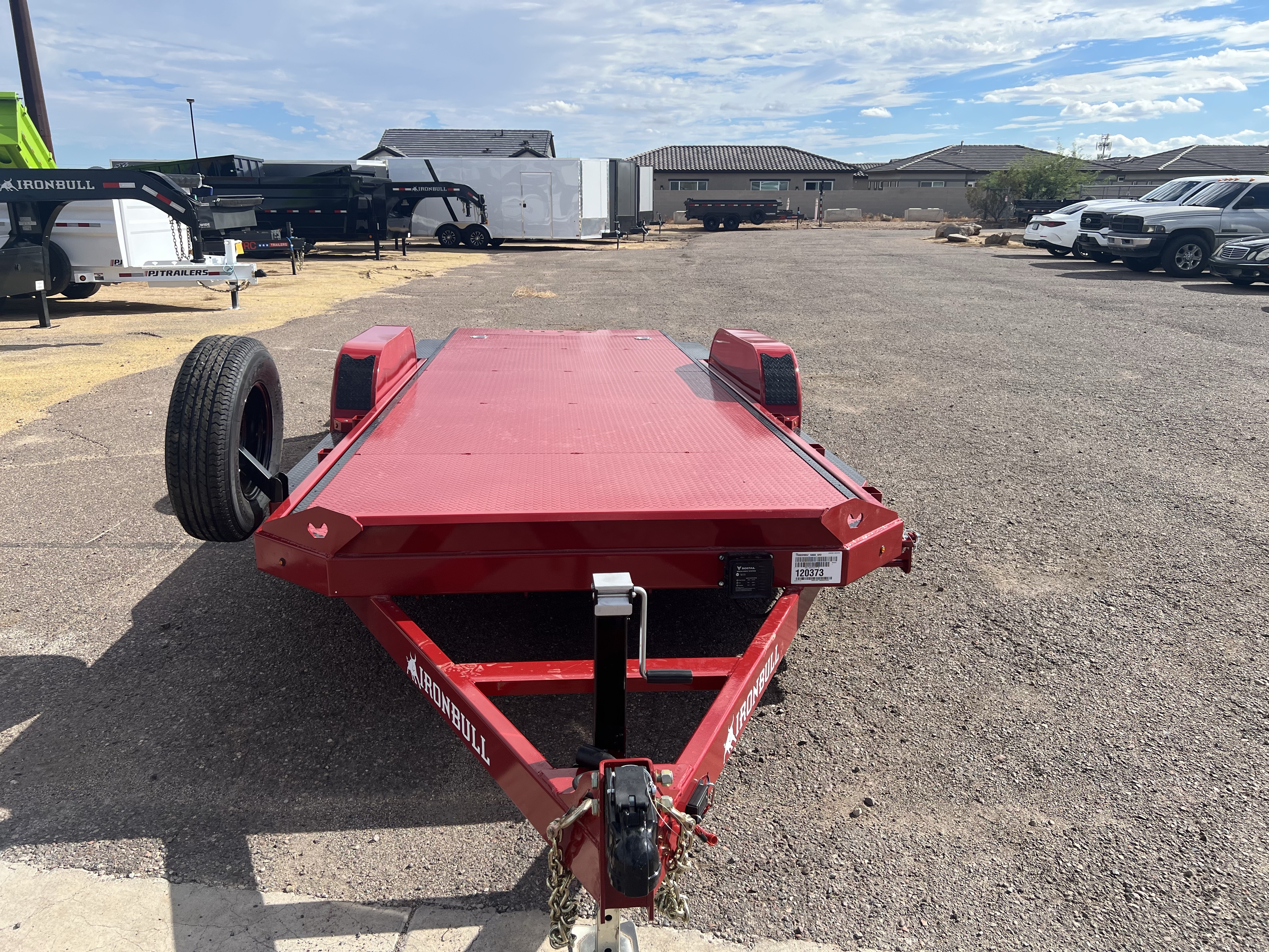 Norstar 20x83 IronBull Tandem Axle Car Hauler Tilt, 10K GVWR, Steel Deck