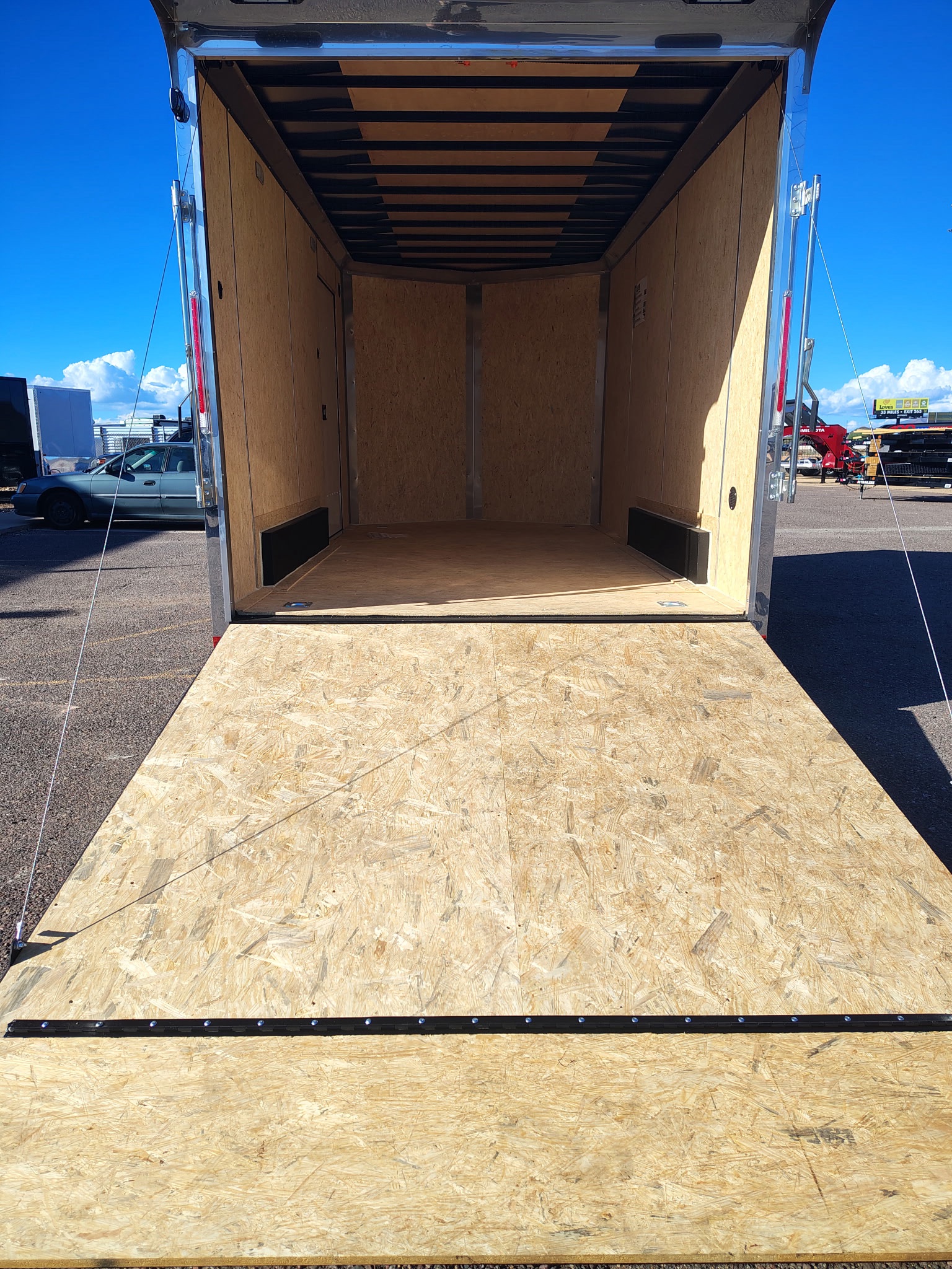 Compass 14X7.5 Jasper SE Flat Top Sloped V-Nose, 7K GVWR, Ramp Door