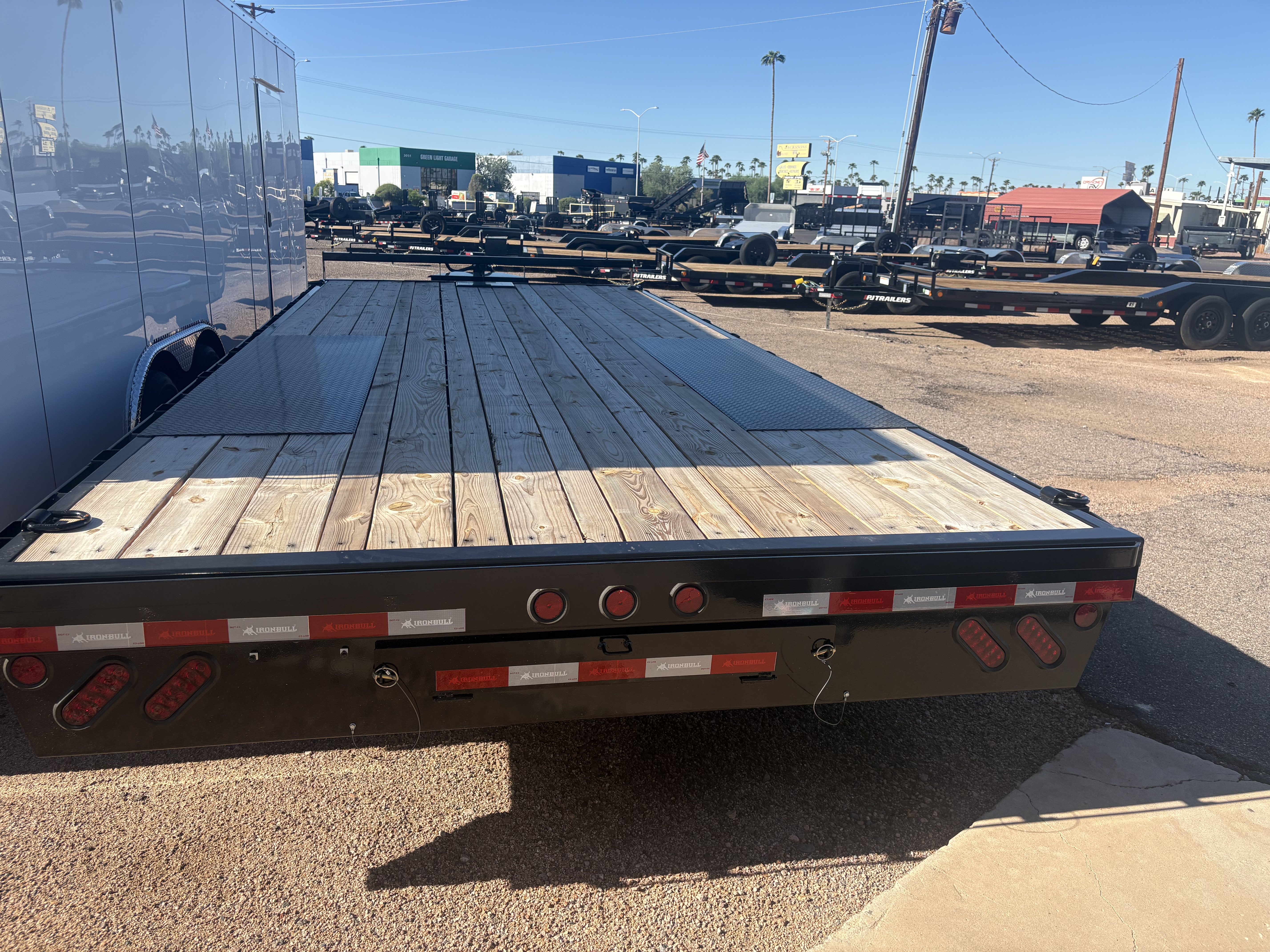 Norstar 18x102 IronBull Deckover, Tandem Axle, 14K GVWR, Slide In Ramps