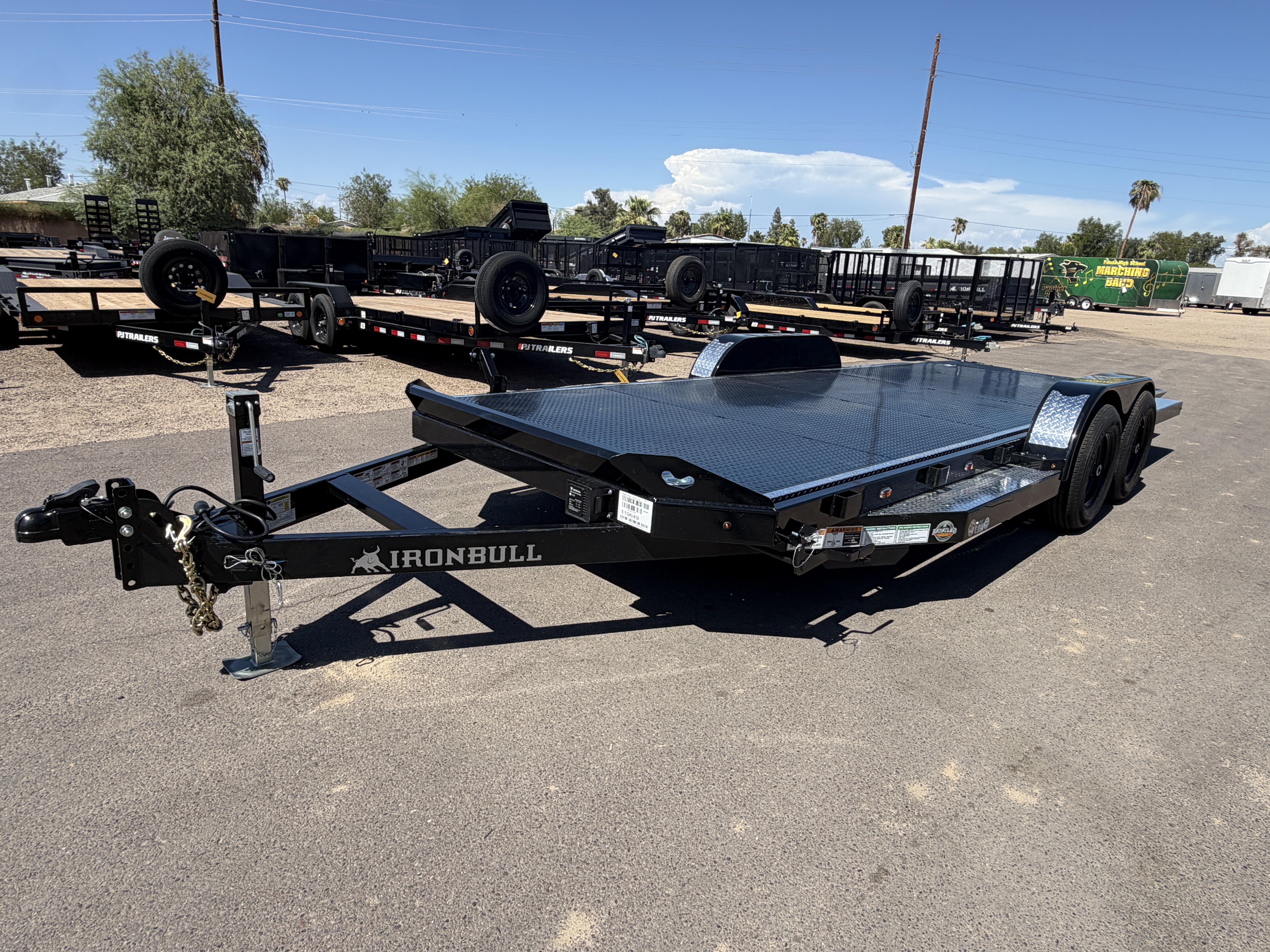 Norstar 20x83 IronBull Tandem Axle Car Hauler Tilt, 10K GVWR, Aluminum Deck