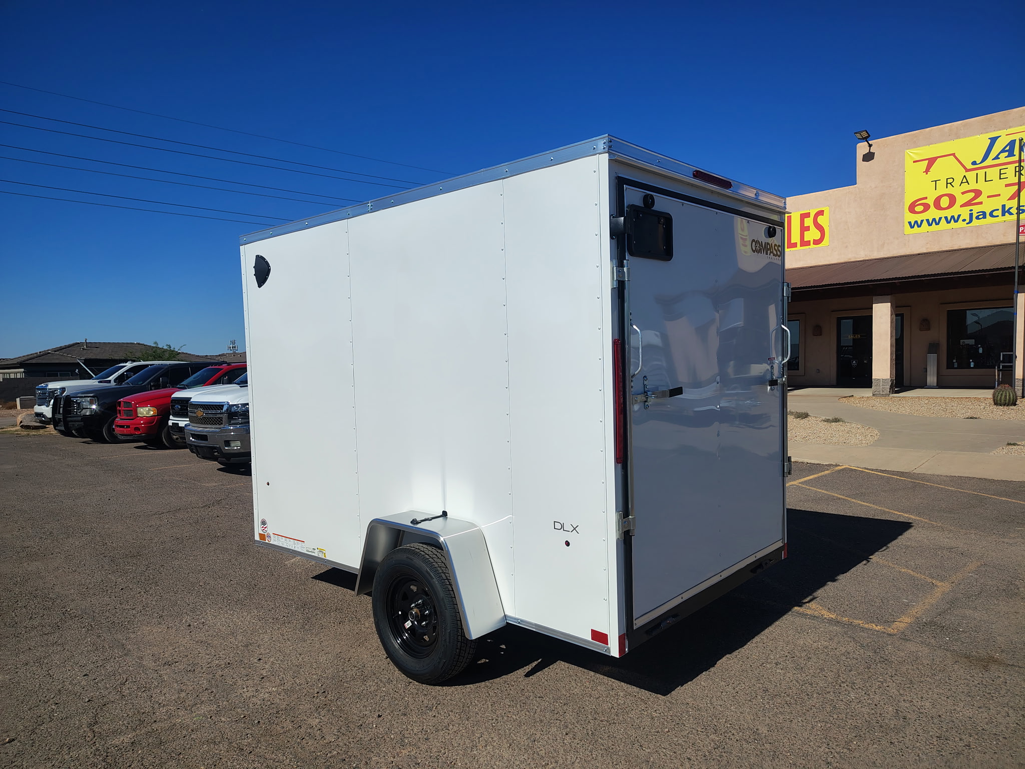 Compass 6'x10' Enclosed Cargo Trailer w/ Rear Ramp Door