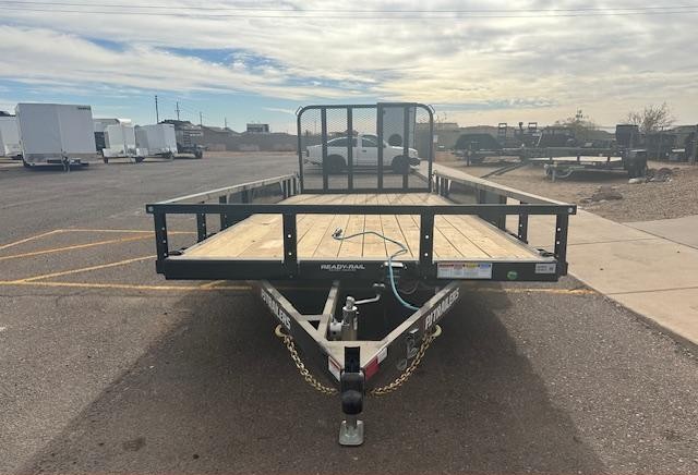 PJ Trailers 16x77 Tandem Axle, 7K GVWR, Channel Utility w/ Square Tube Siderails