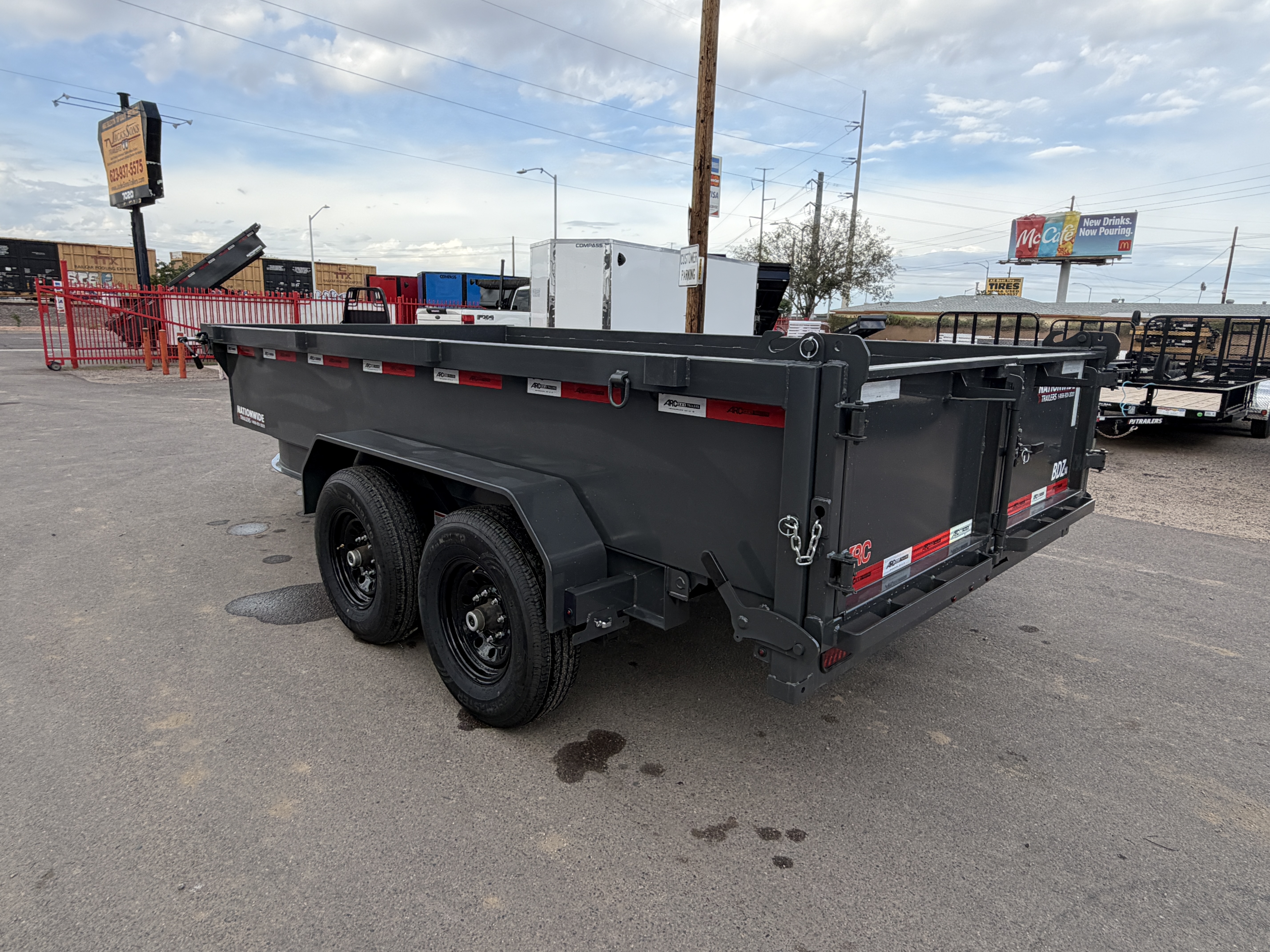 ARC Trailers 14'x83" Bumper Pull Scissor Lift Dump Trailer (BDZ)