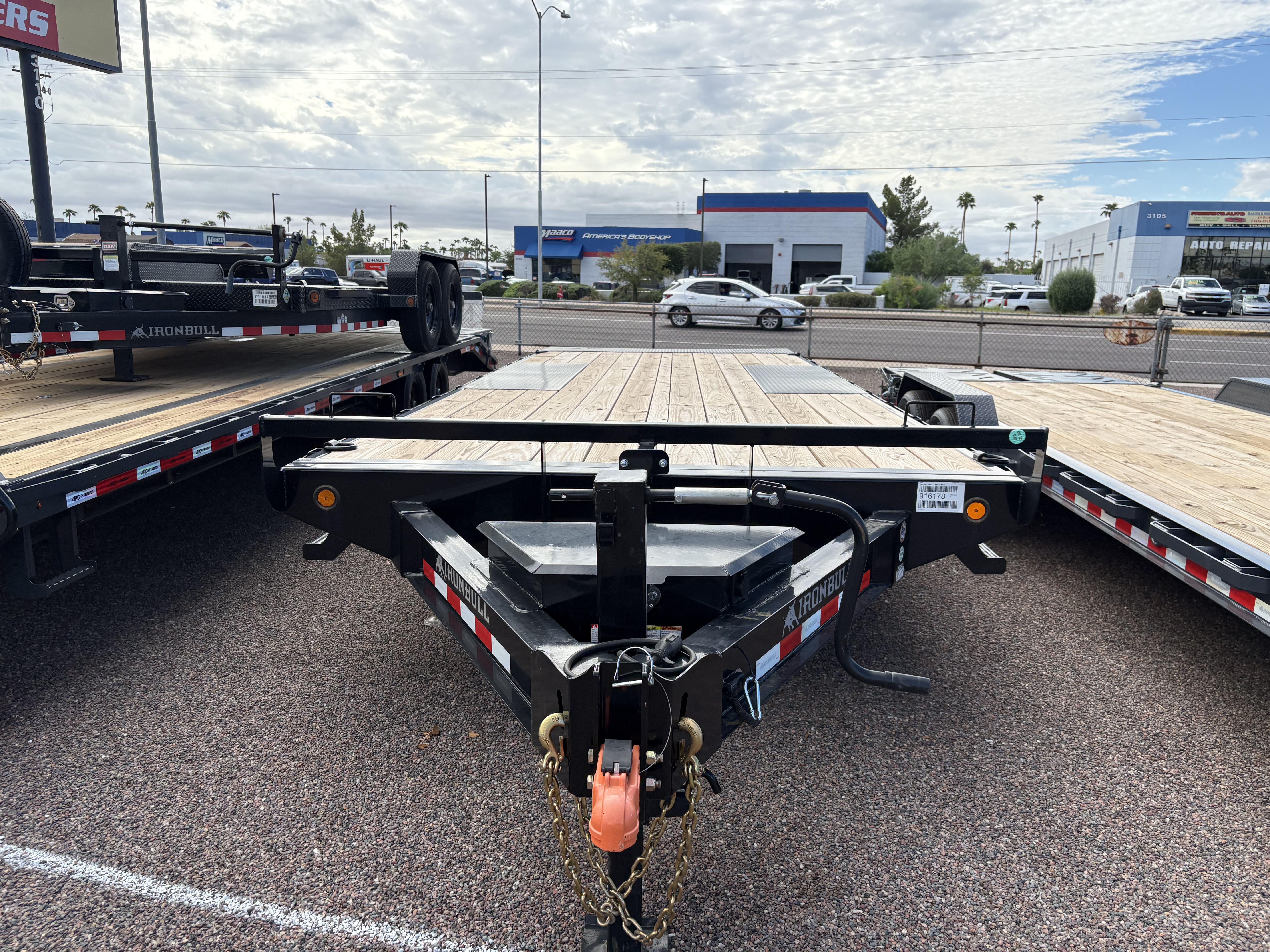 Norstar 24x102 IronBull Deckover Tilt, Tandem Axle, 14K GVWR, Solar Charger