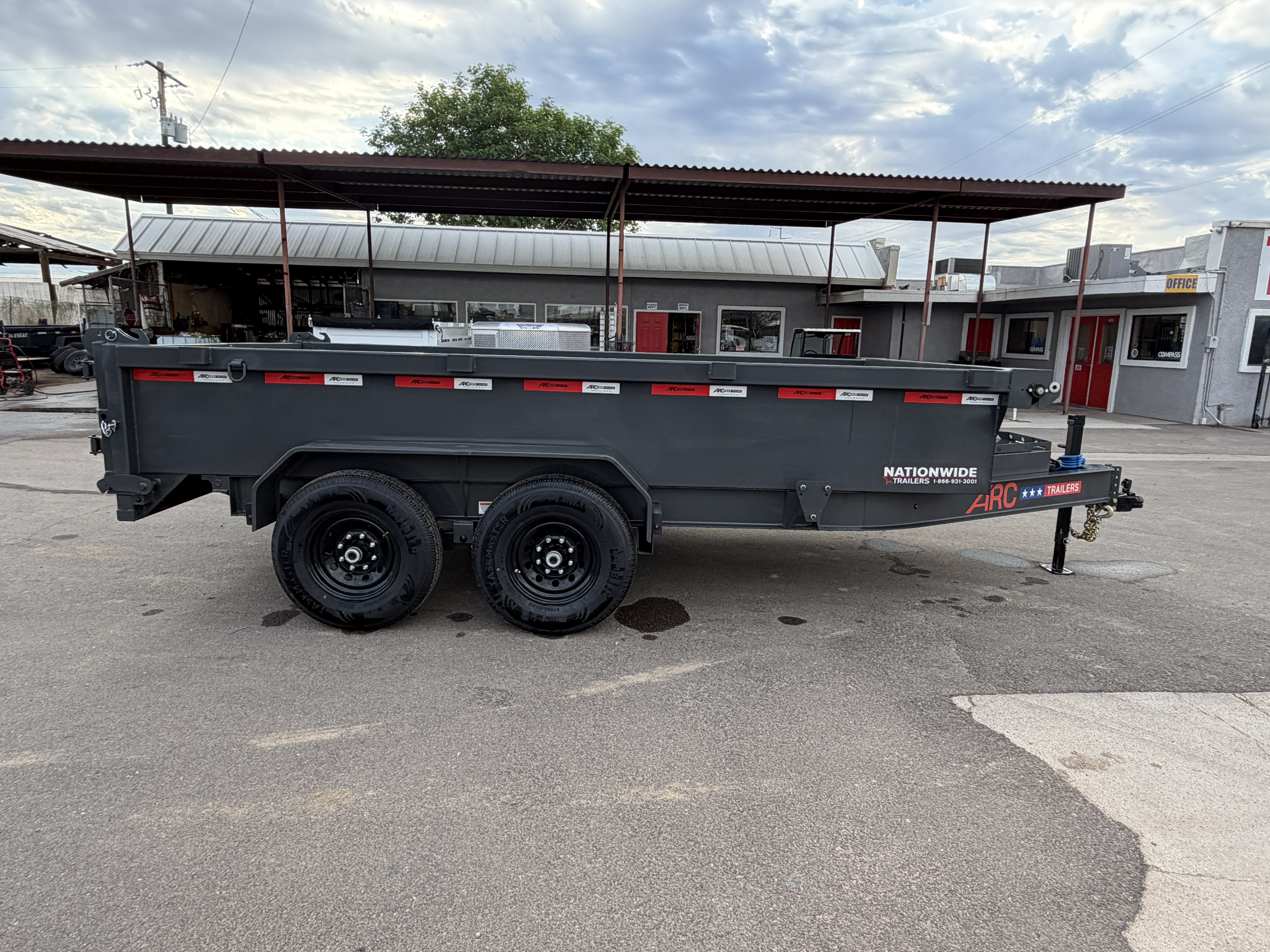 ARC Trailers 14'x83" Bumper Pull Scissor Lift Dump Trailer (BDZ)