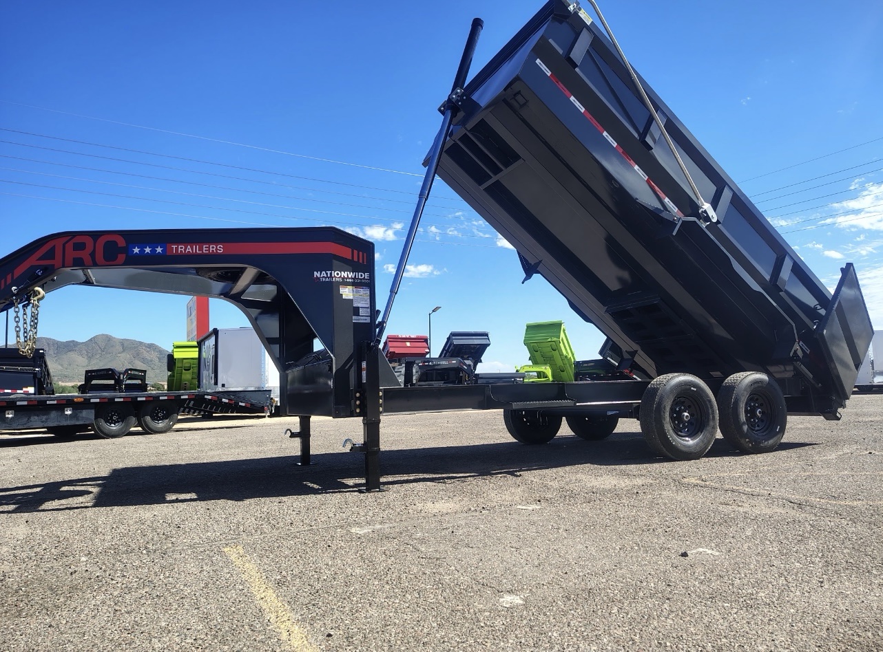 ARC Trailers 16'x83" Gooseneck Telescopic Dump Trailer w/ 36" Sides (GDT)