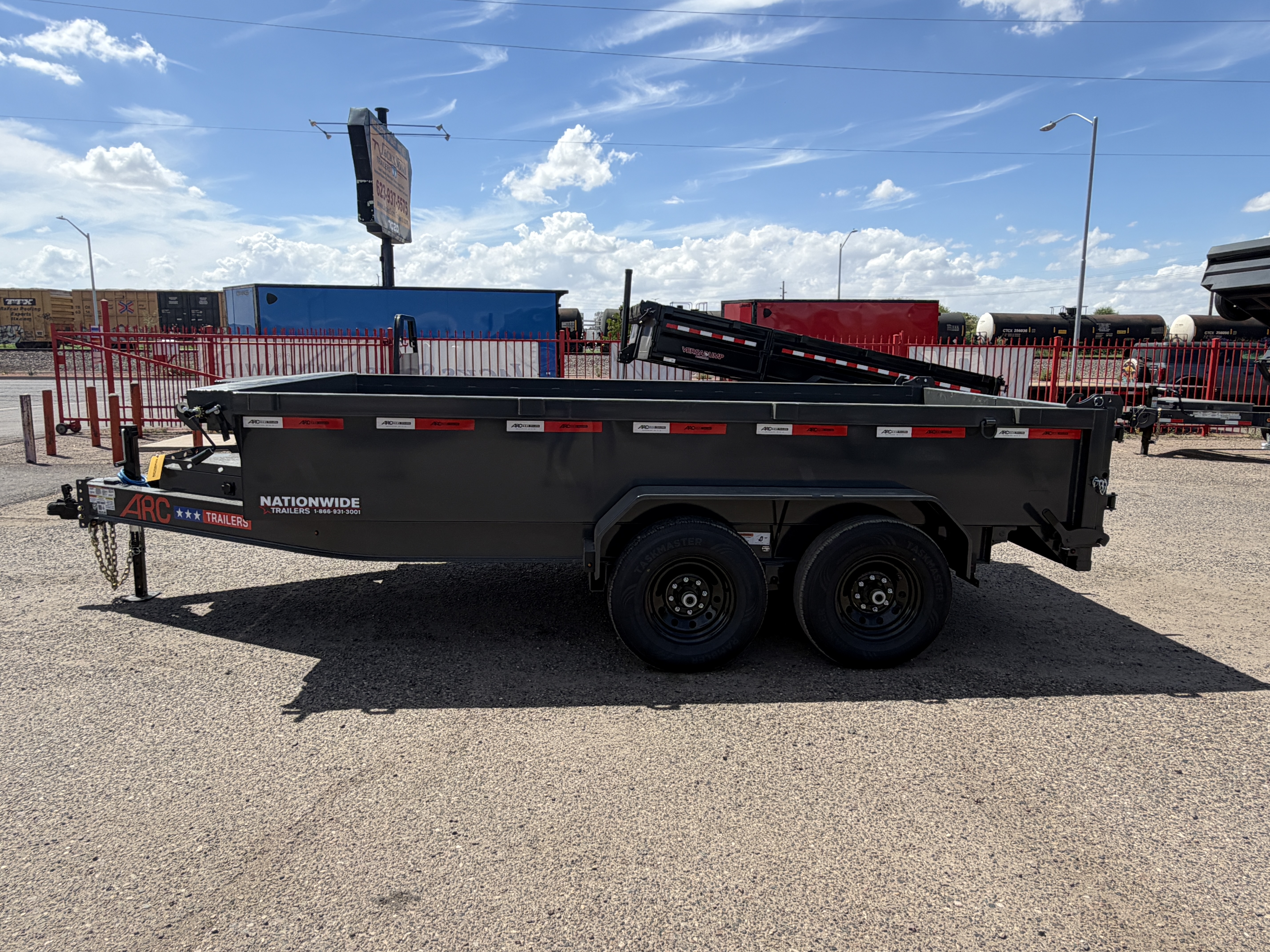ARC Trailers 14'x83" Bumper Pull Scissor Lift Dump Trailer w/ 24" Sides (BDZ)