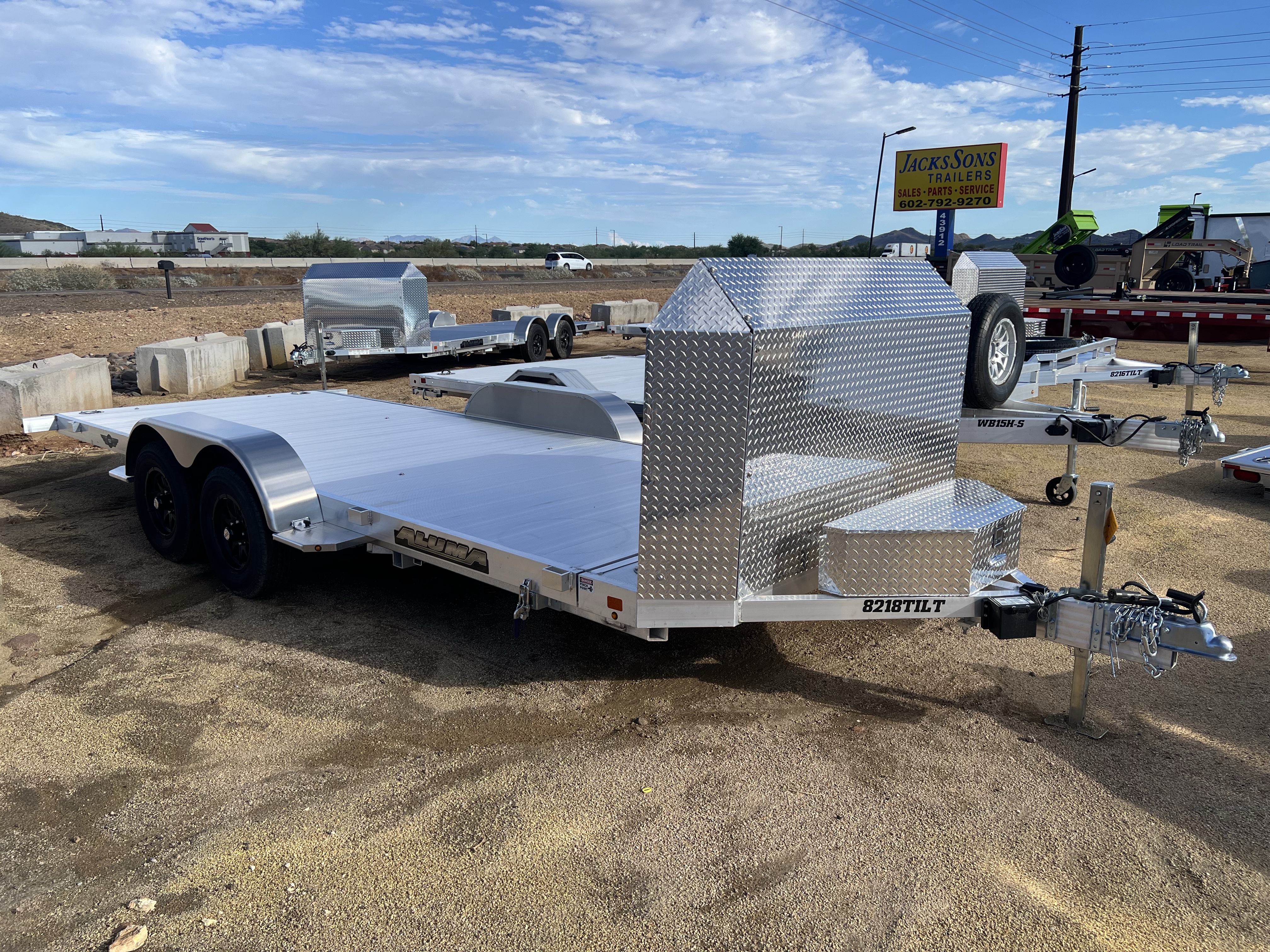 Aluma 18'x82" Aluminum 8218ANV TILT Trailer (8218ANV-TILT)