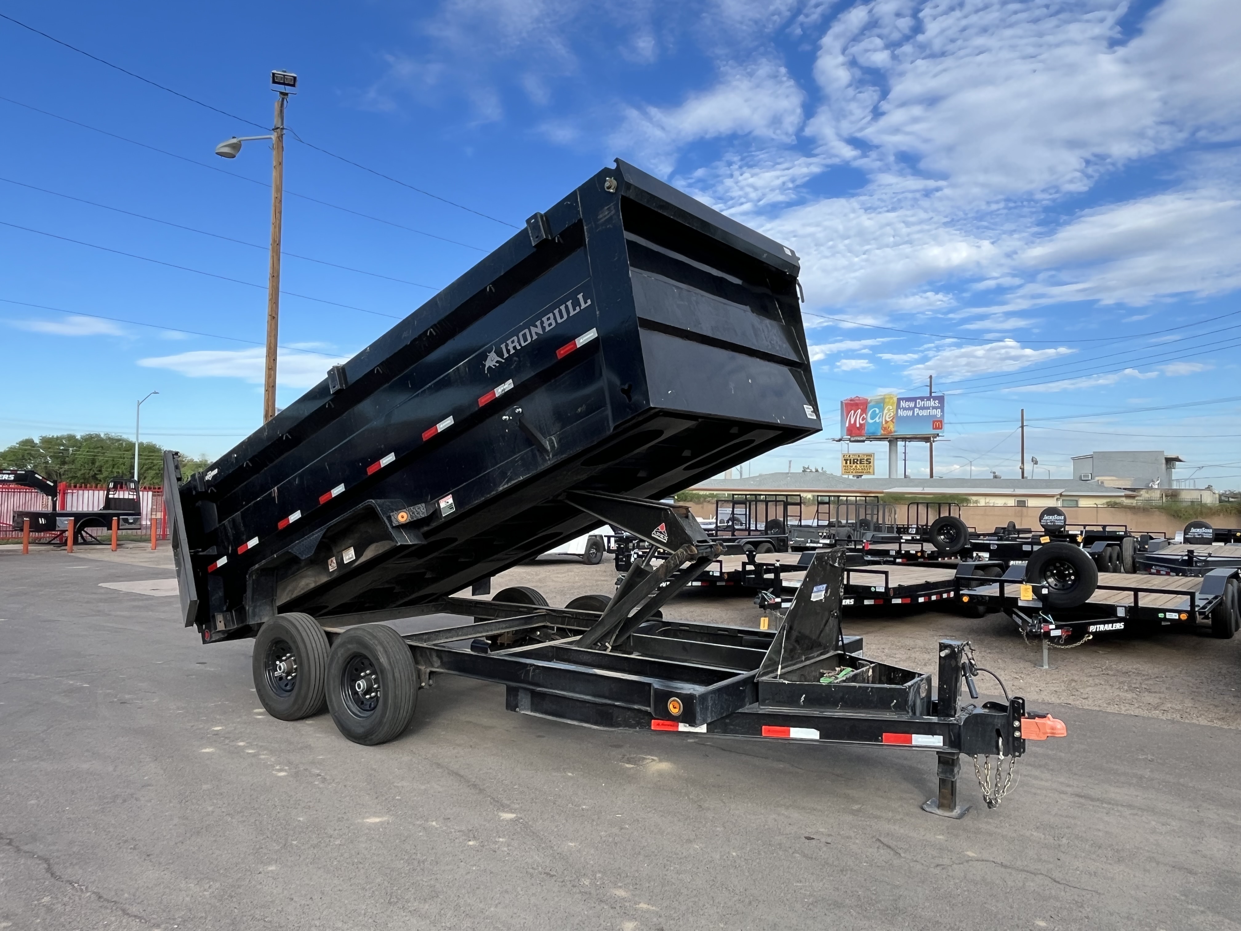 Iron Bull DTB 16x83 DUMP TRAILER 4' SIDE