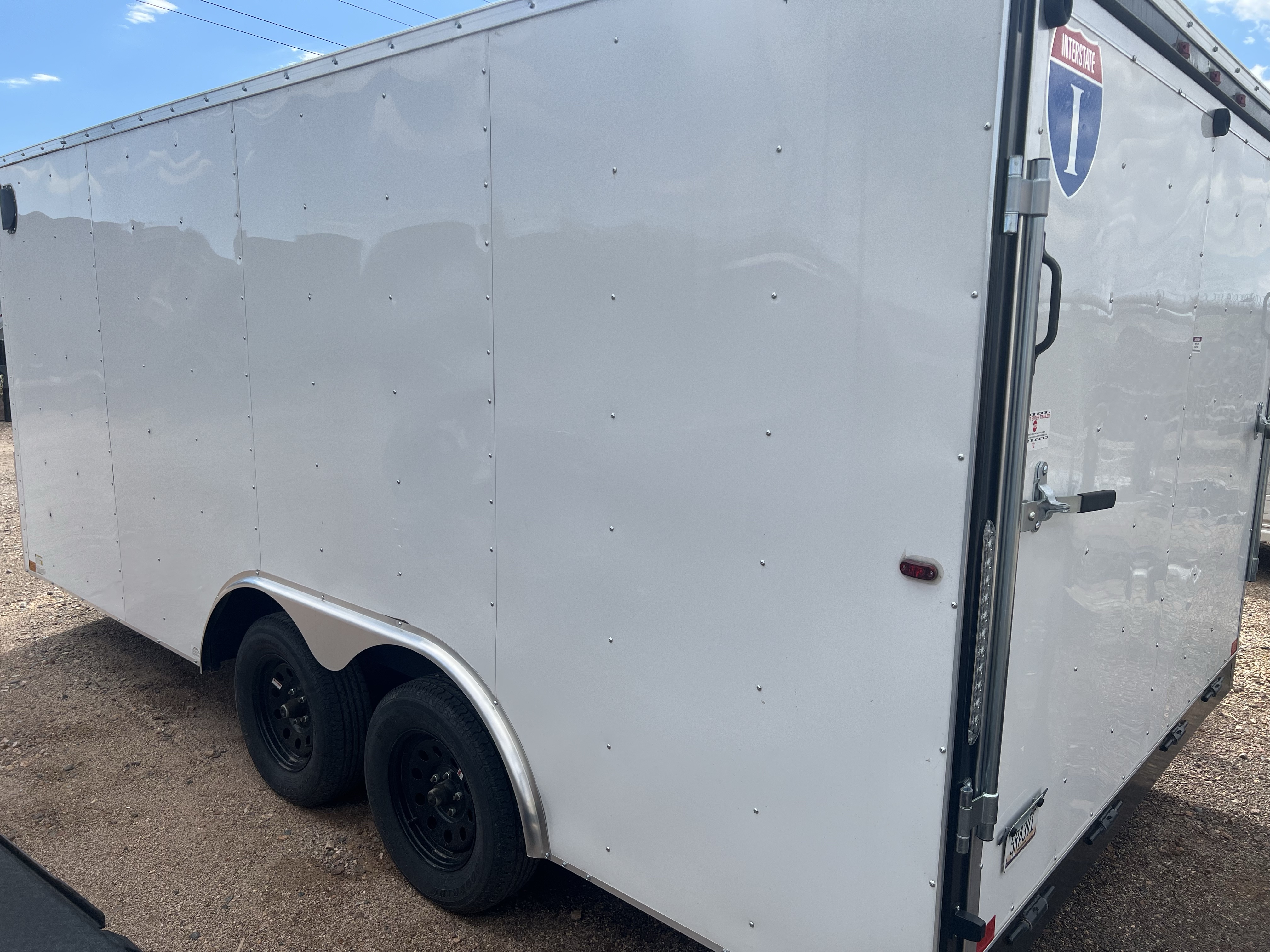 Interstate 8.5 x 16 Tandem Axle, 7K GVWR, Ramp Door
