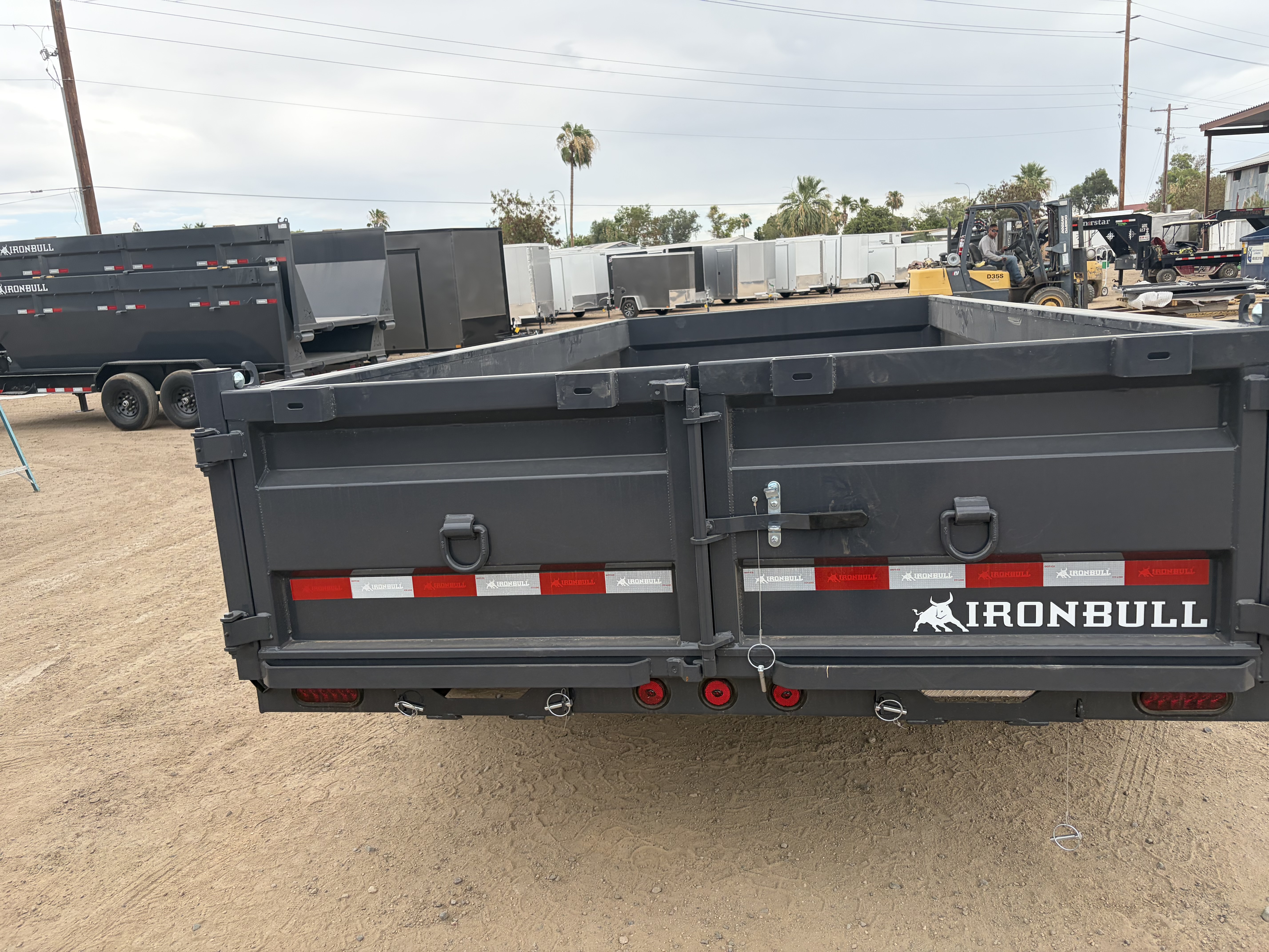 Iron Bull 16'x83" Scissor Mono-Frame Bumper Pull Dump Trailer w/ 24" Sides (DWB)