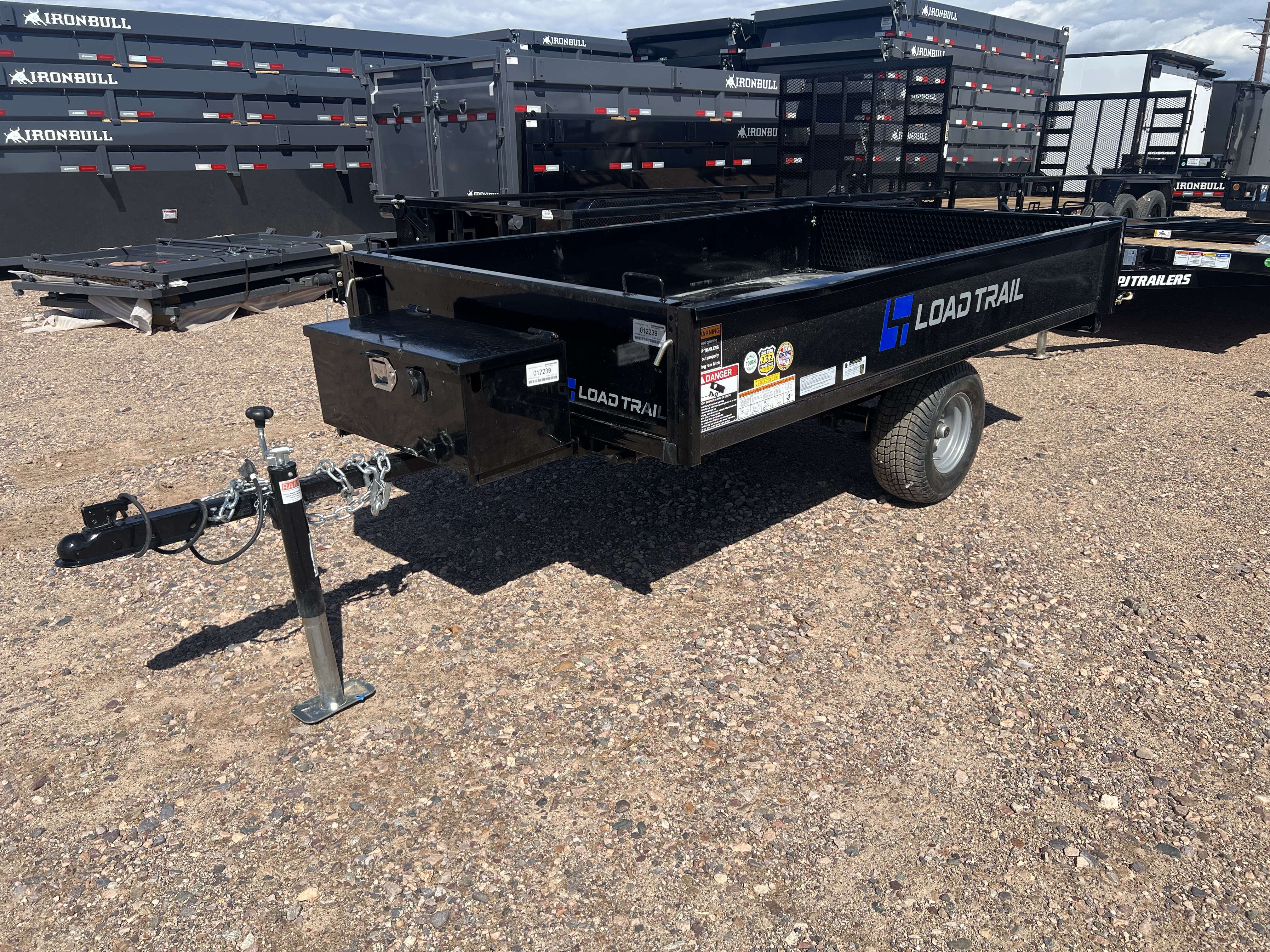 Load Trail 08x53 Single Axle Dump, 3K GVWR, w/ Ramps