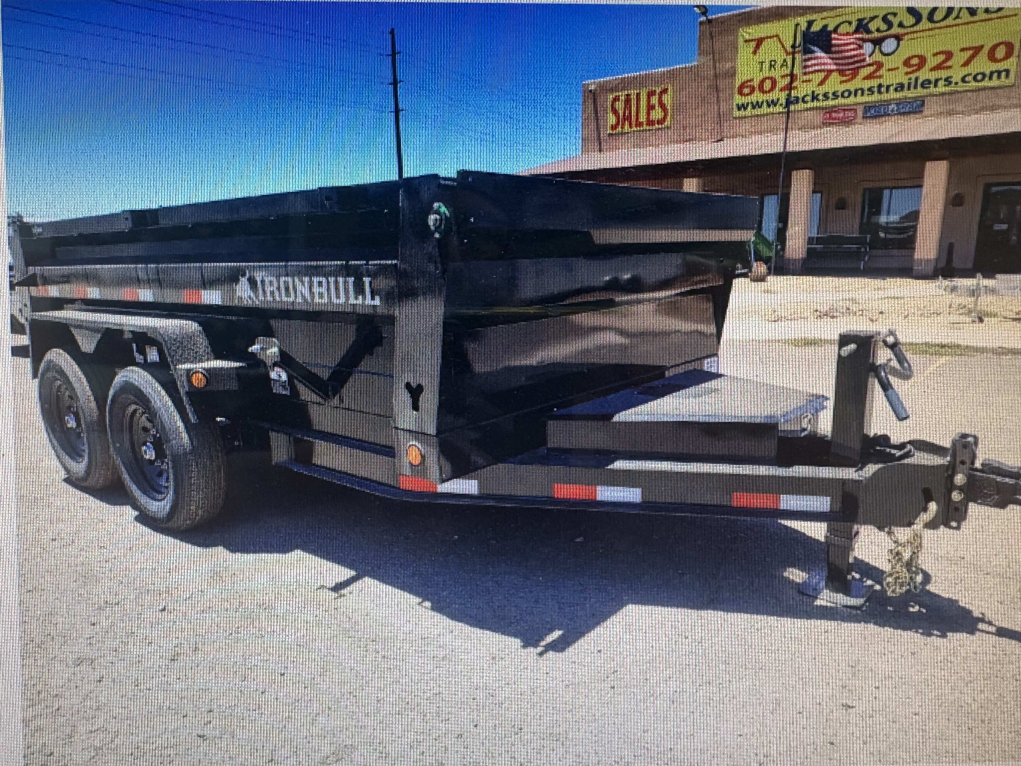 Norstar 12x72 IronBull Tandem Axle Dump, 15K GVWR, 24" Sides, Solar Charger