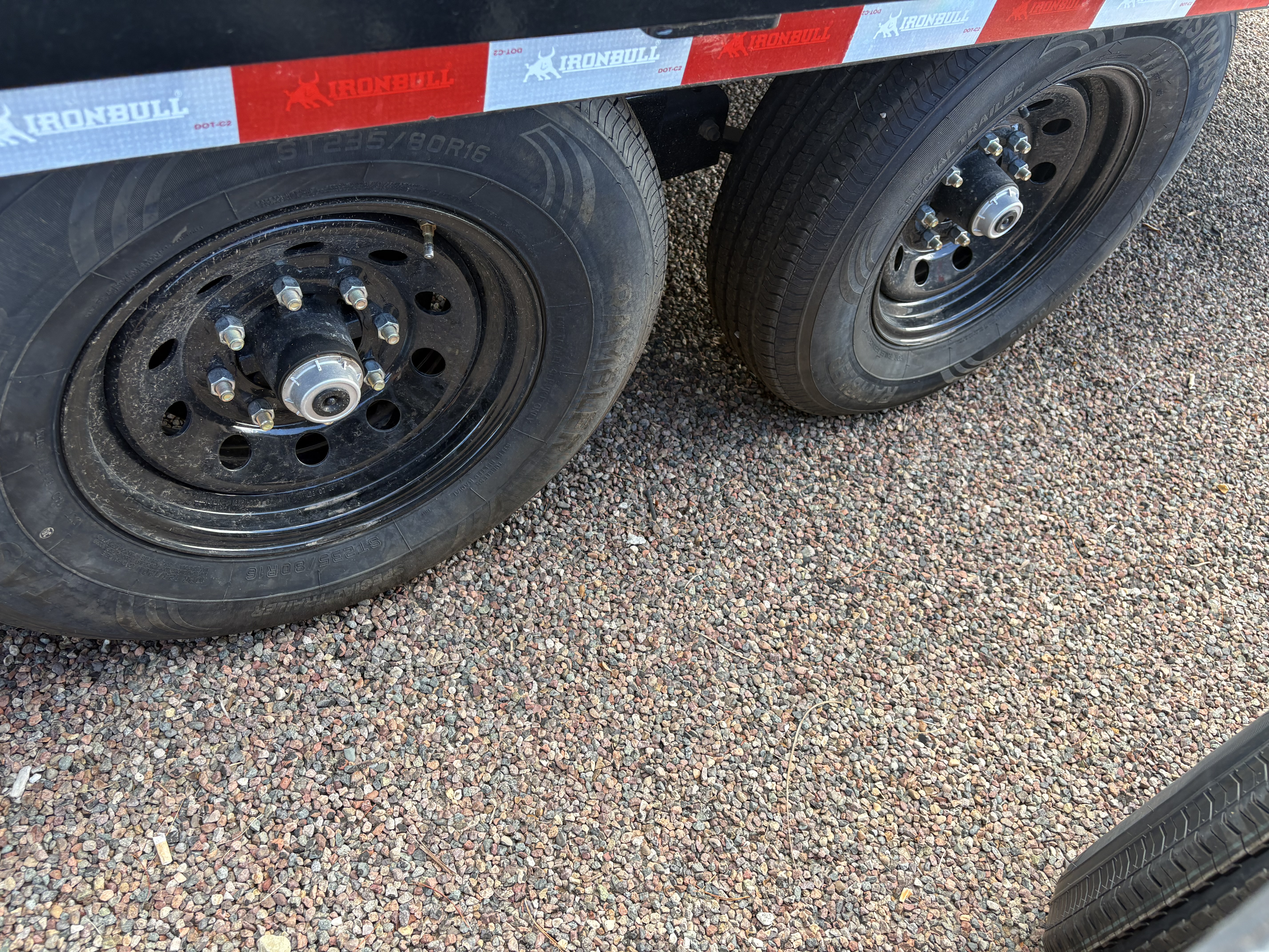 Norstar 24x102 IronBull Deckover Tilt, Tandem Axle, 14K GVWR, Solar Charger
