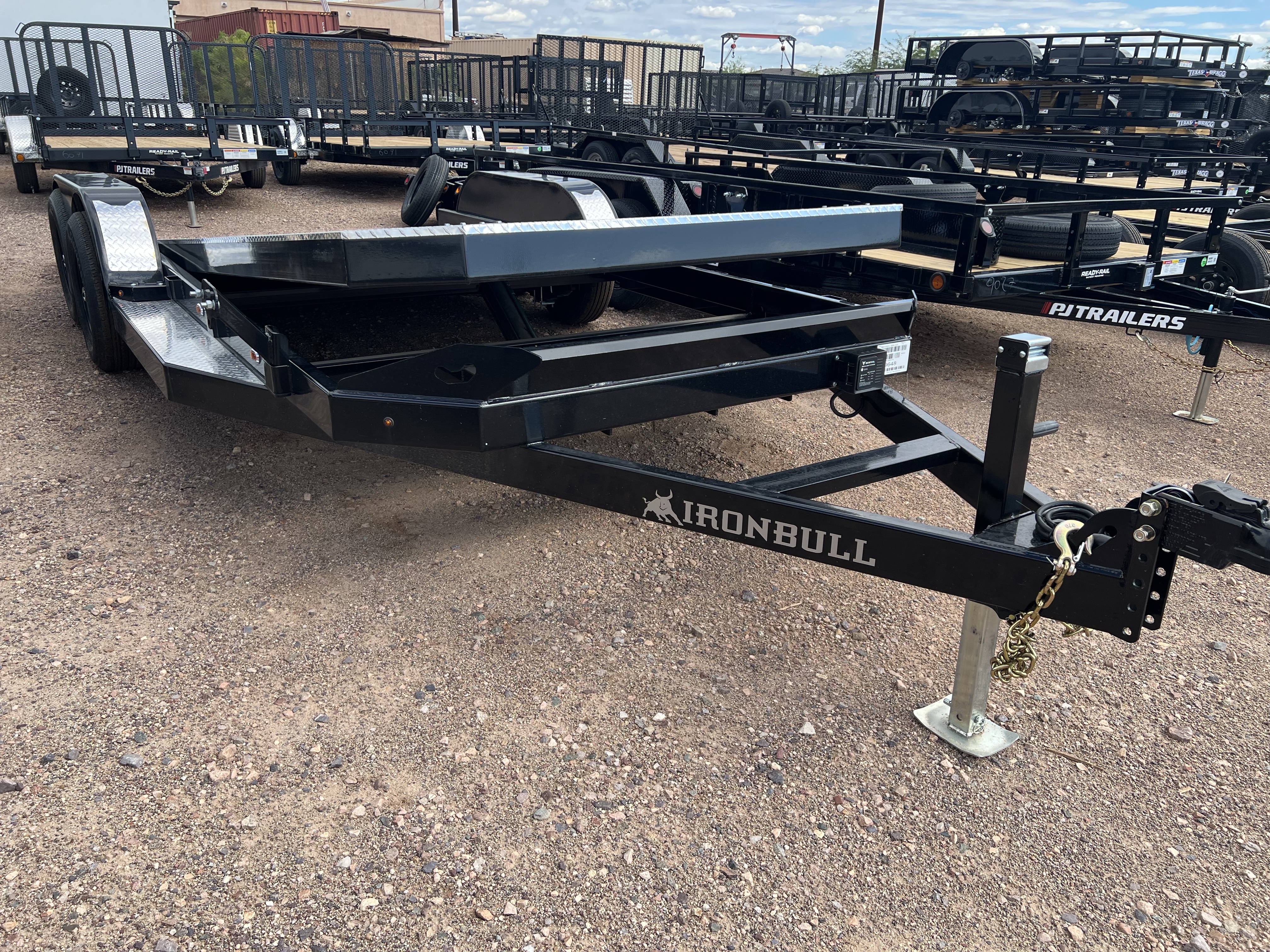 Norstar 20x83 IronBull Tandem Axle Car Hauler Tilt, 10K GVWR, Aluminum Deck