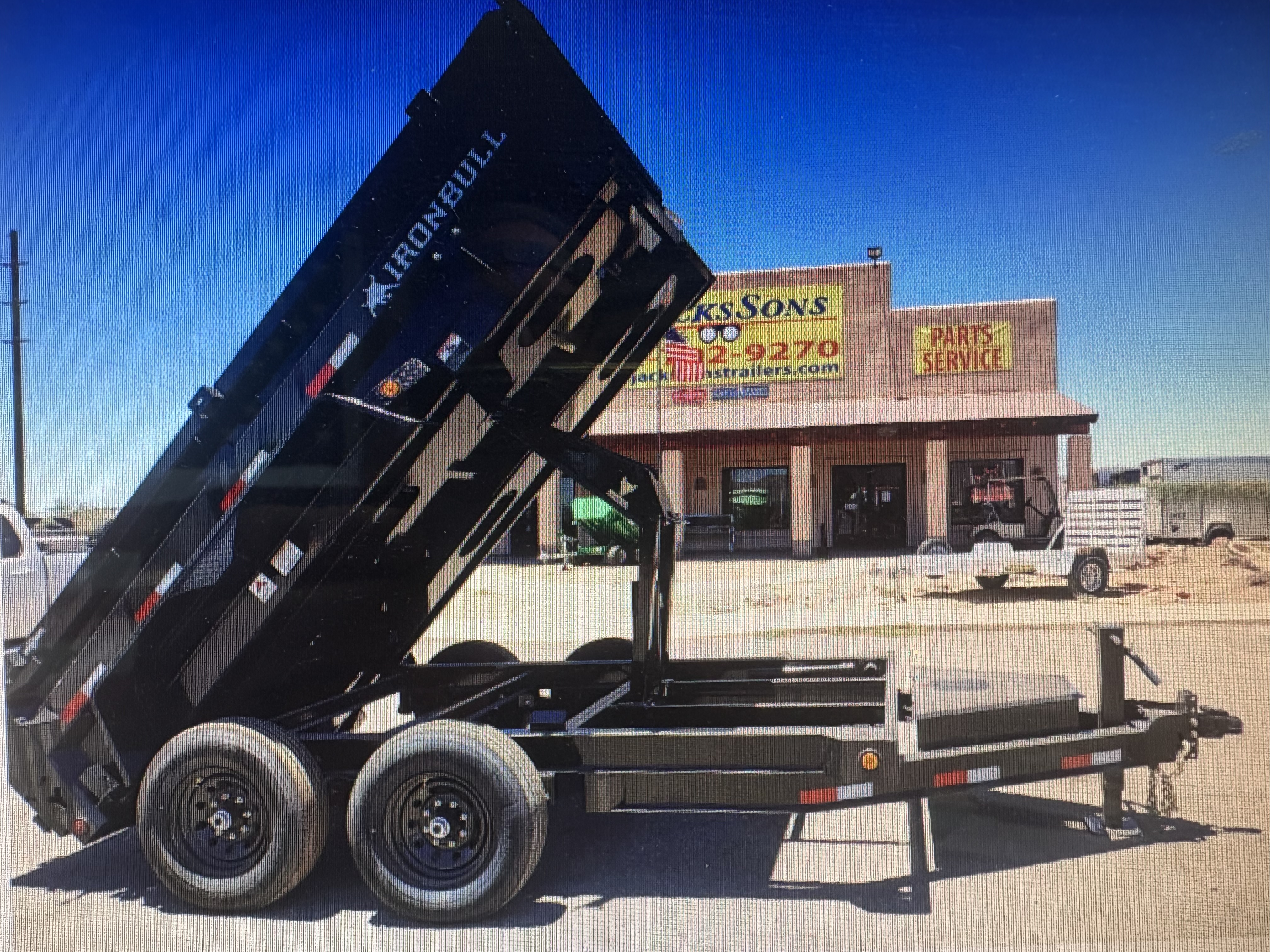 Norstar 12x72 IronBull Tandem Axle Dump, 15K GVWR, 24" Sides, Solar Charger
