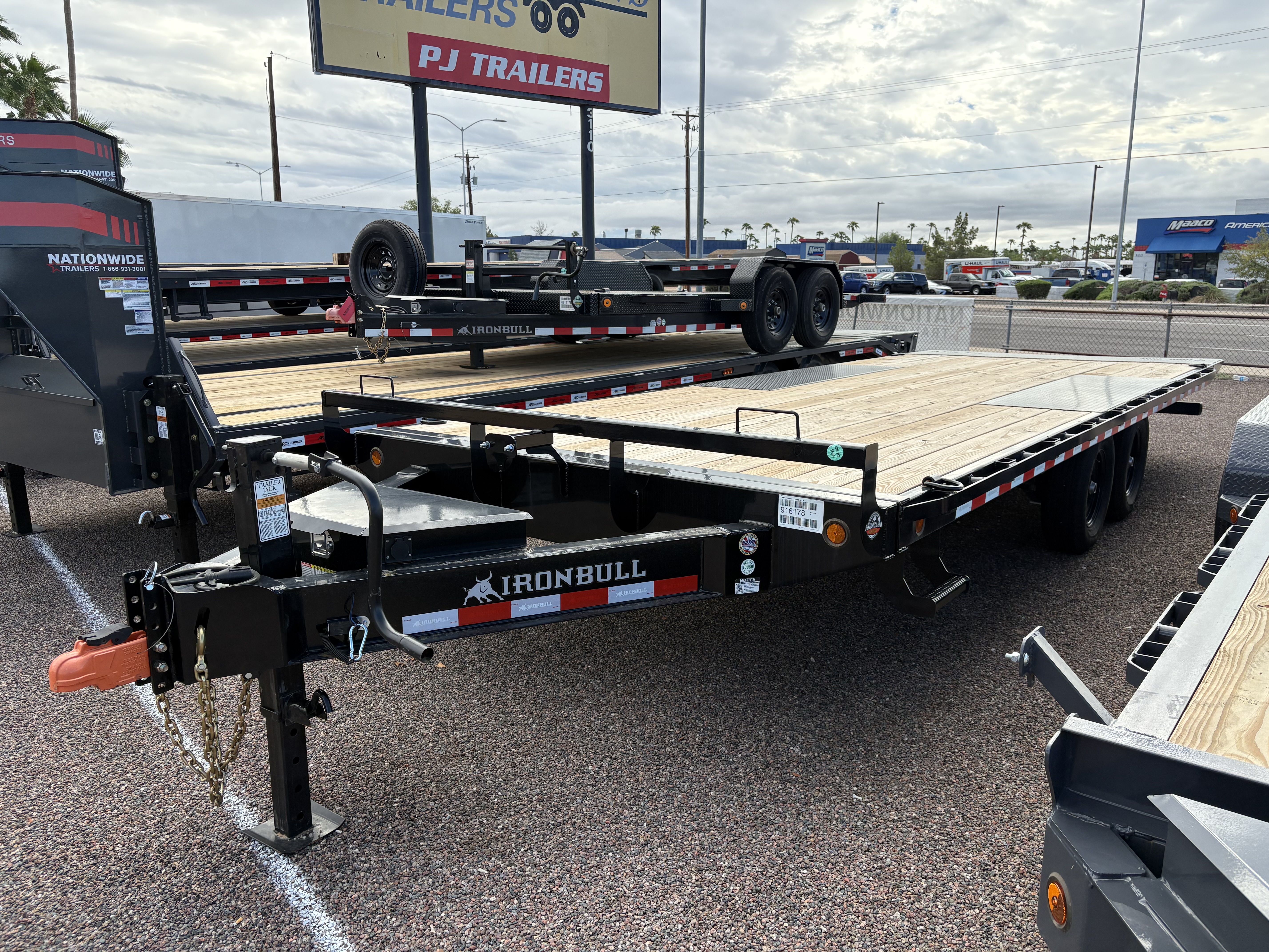 Norstar 24x102 IronBull Deckover Tilt, Tandem Axle, 14K GVWR, Solar Charger