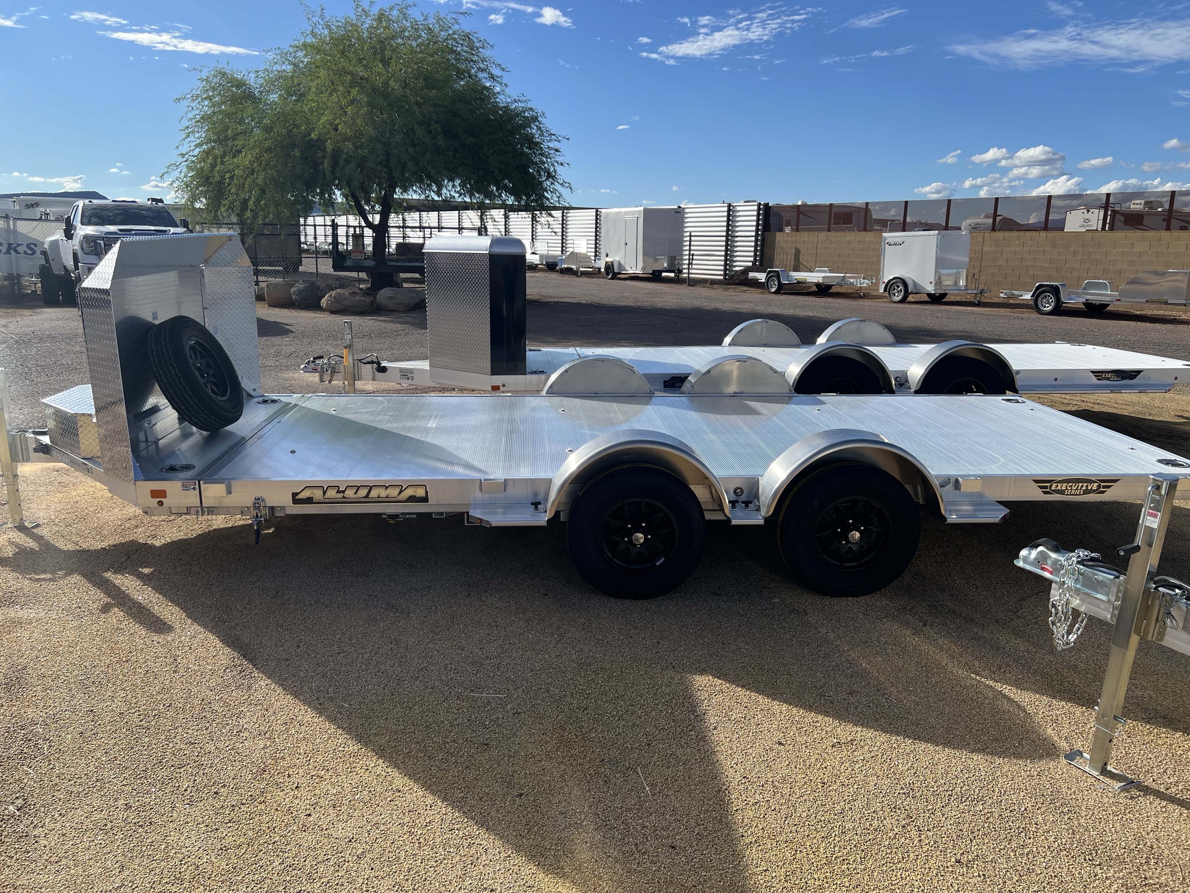 Aluma 16'x82" Aluminum 8216LP TILT Trailer w/ Ramps (8216LP-TILT)