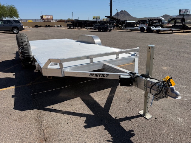 Aluma 18x82 All Aluminum, 7K GVWR, Tandem Axle, Tilt - 8218TILT-TA-EL-RTD